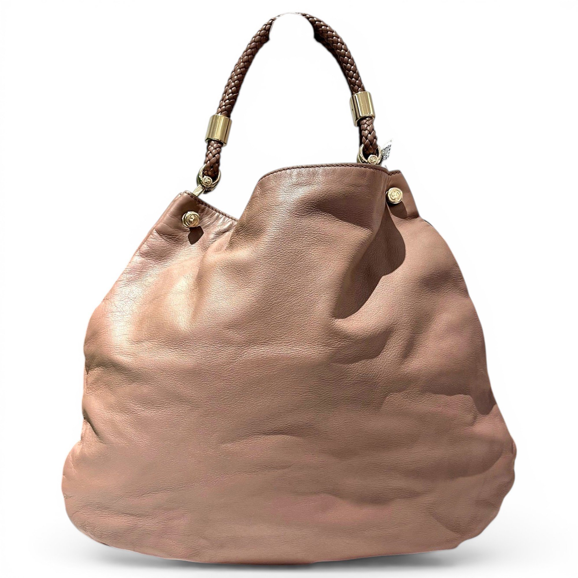 Hobo leather handbag