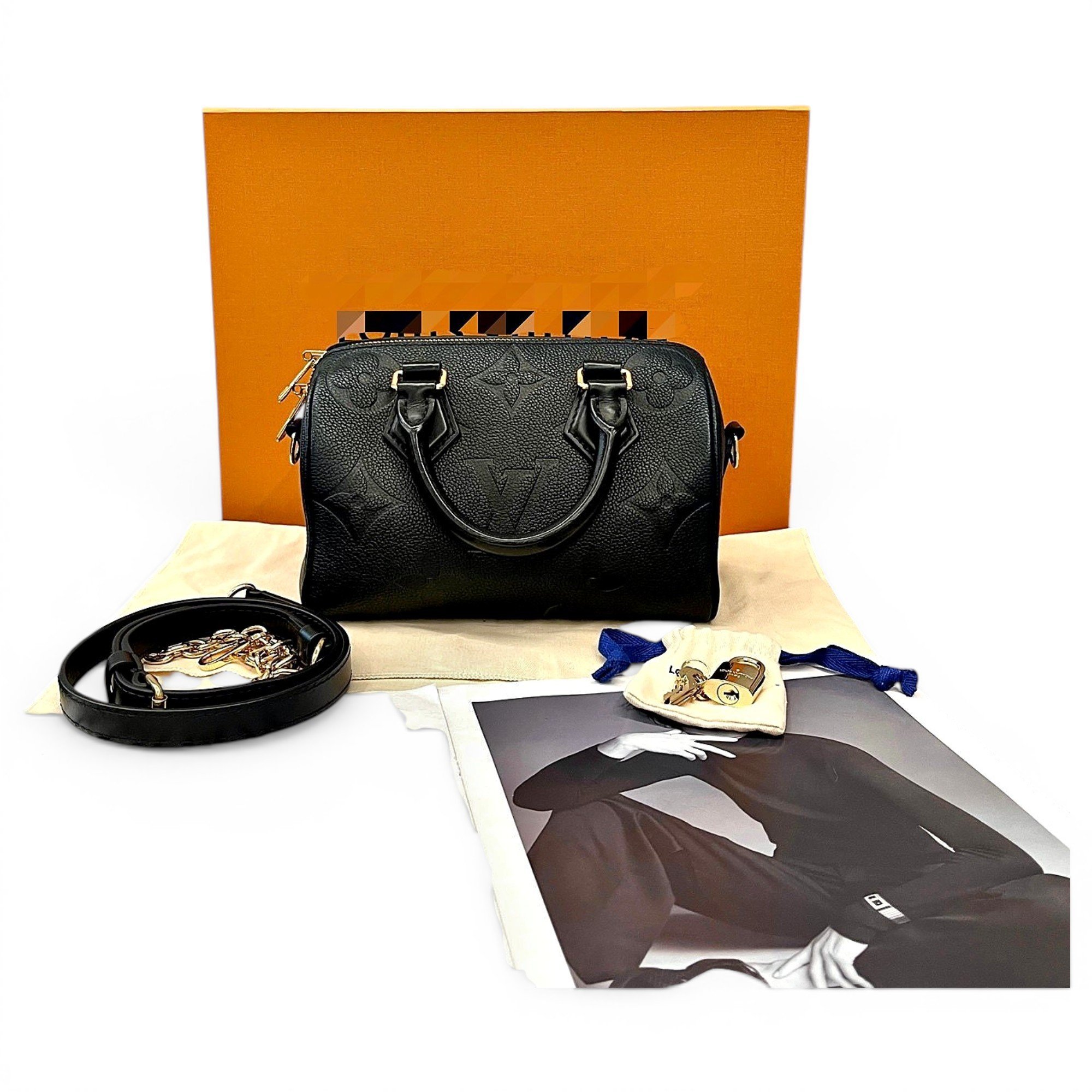Speedy leather handbag
