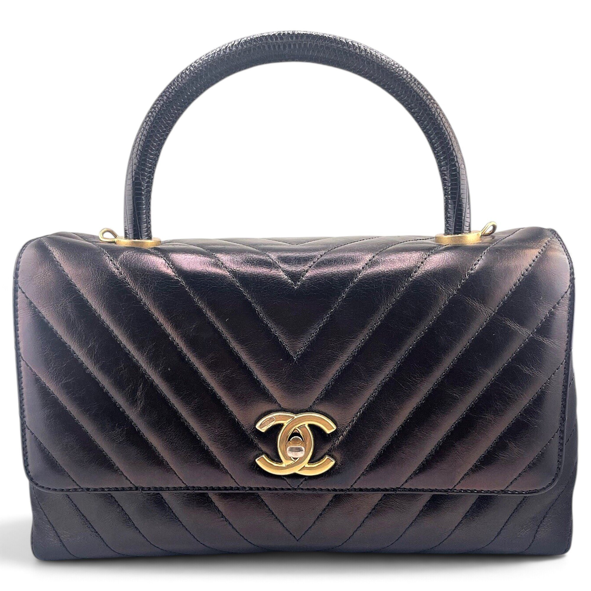 Coco Handle leather handbag
