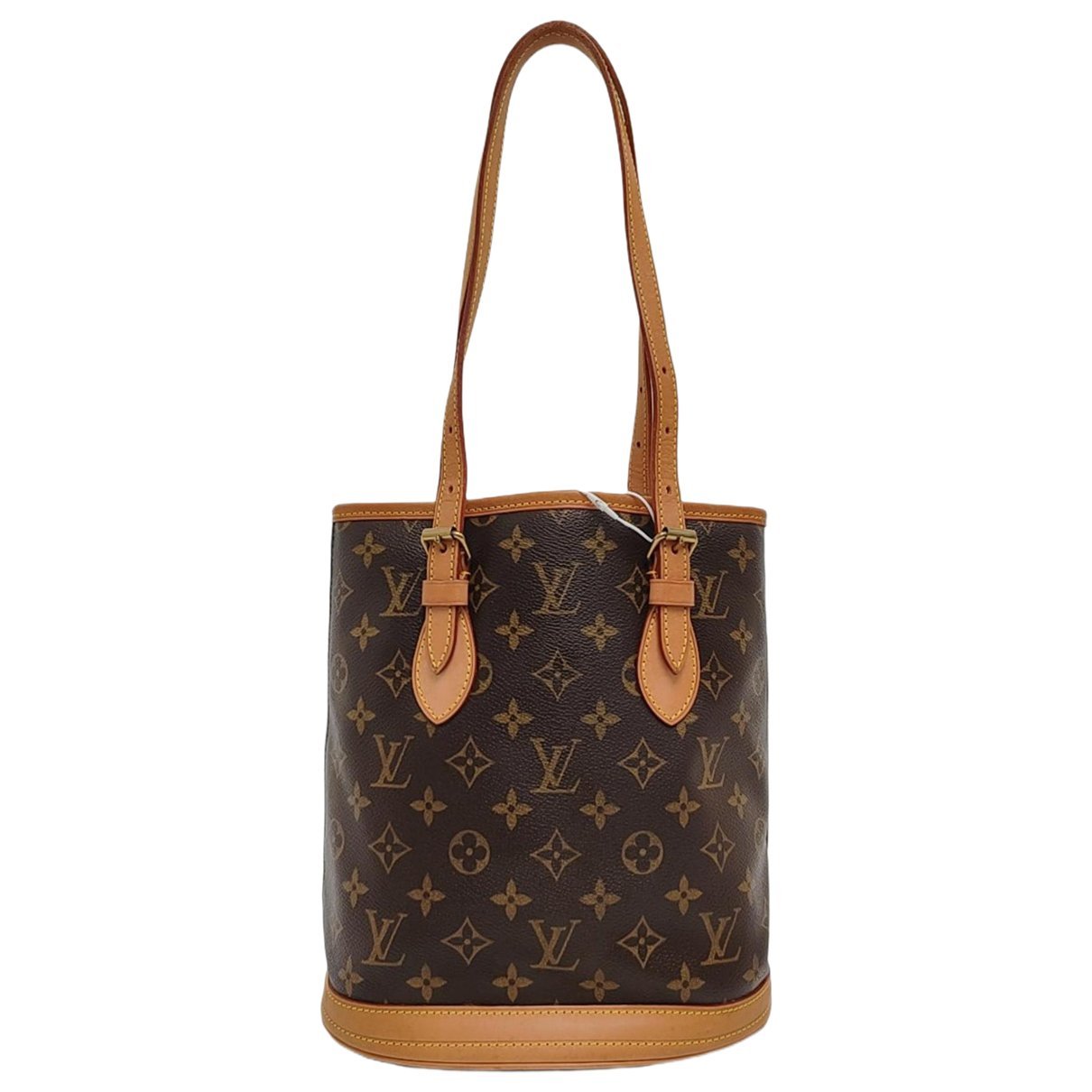 Bucket leather handbag