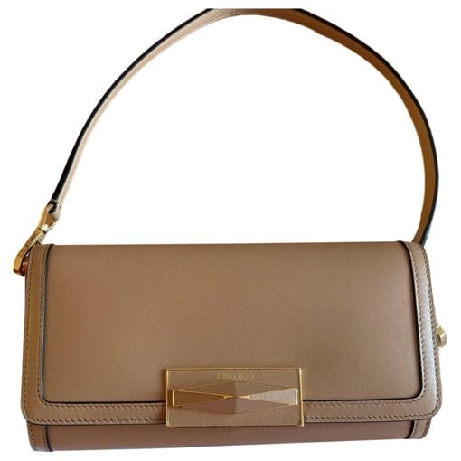 Leather clutch bag