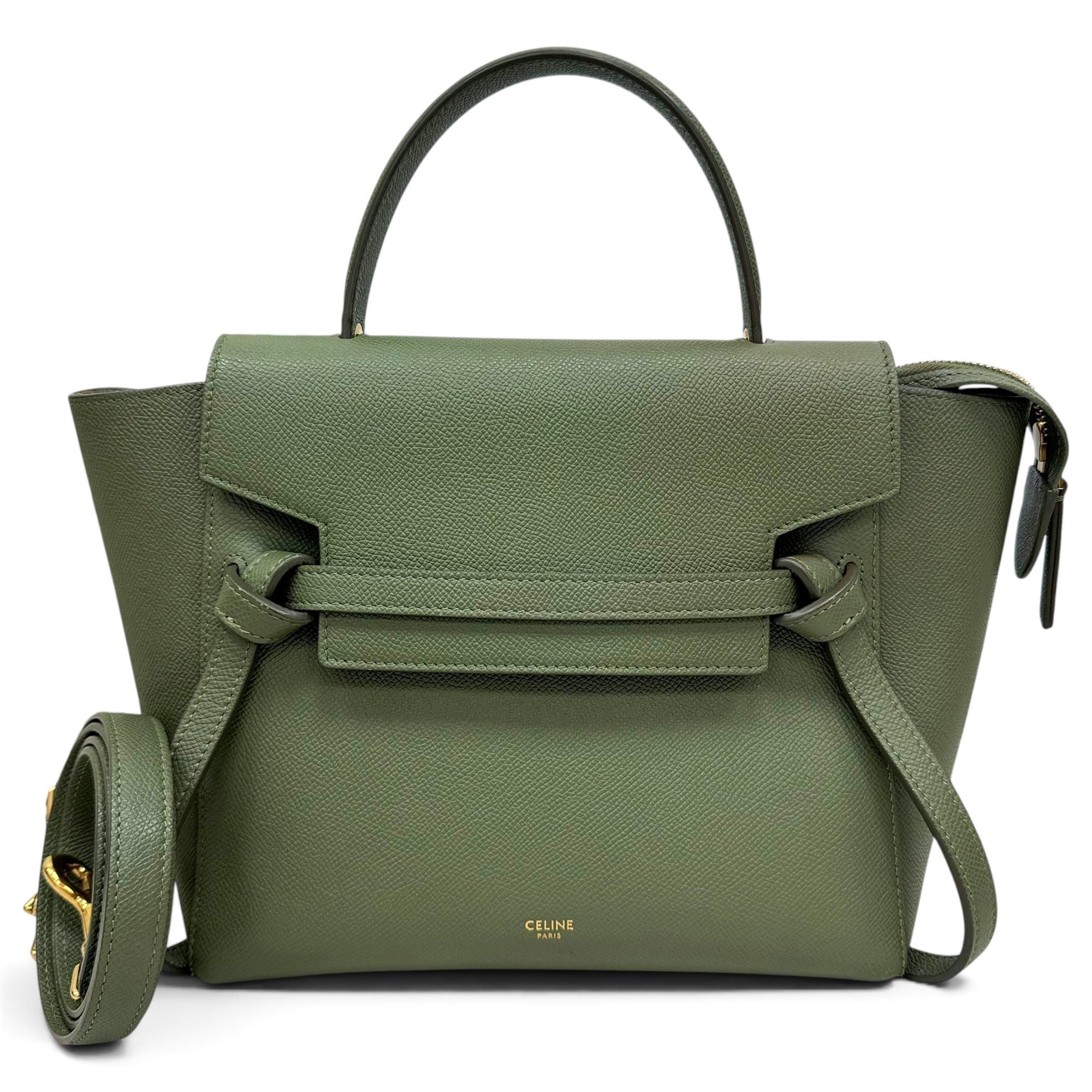 Belt leather handbag