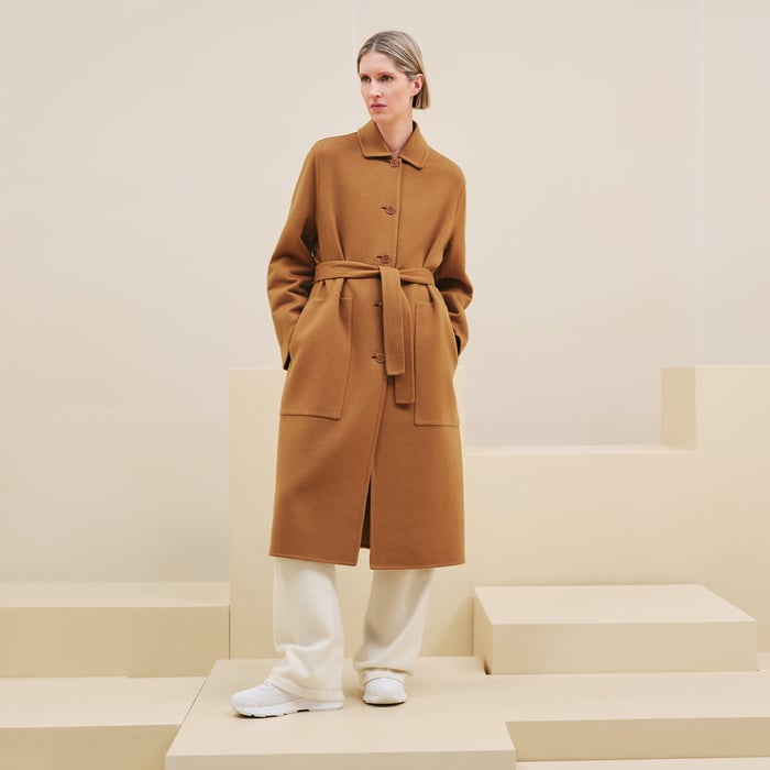 Cashmere wrap coat