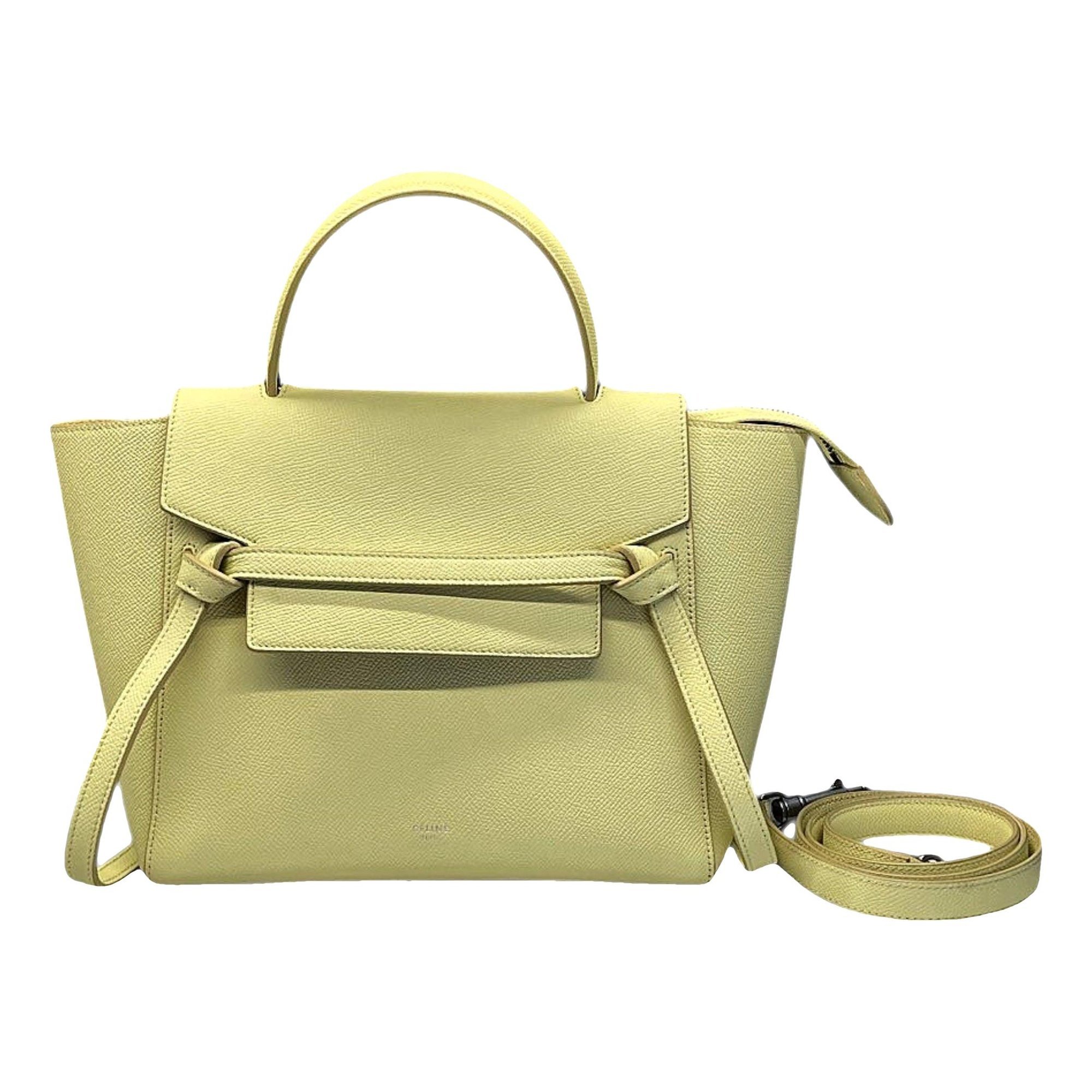 Belt leather handbag