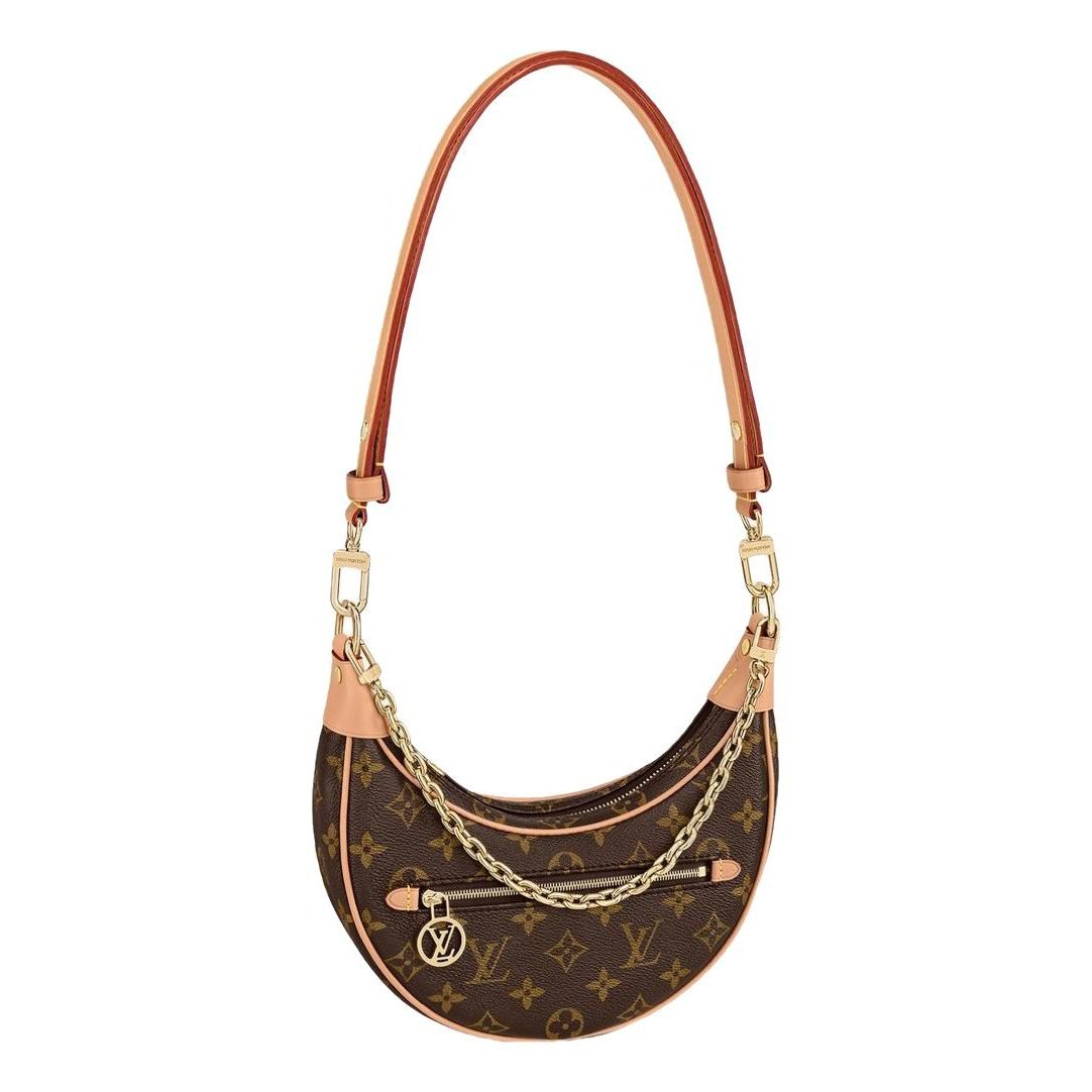 Loop leather handbag