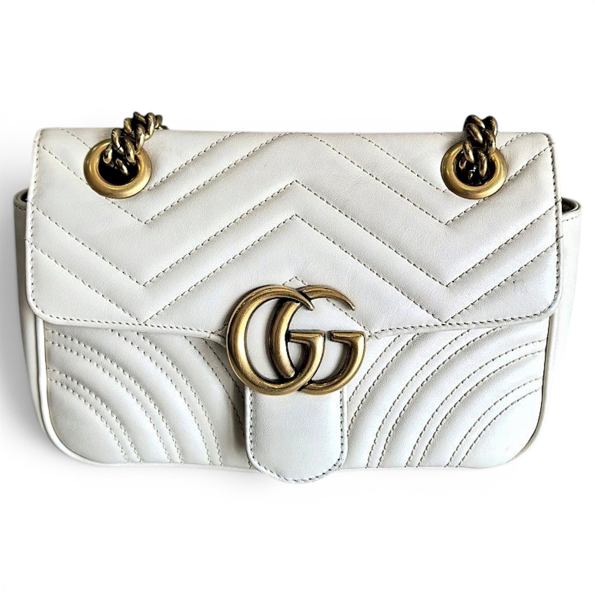 GG Marmont Flap leather crossbody bag