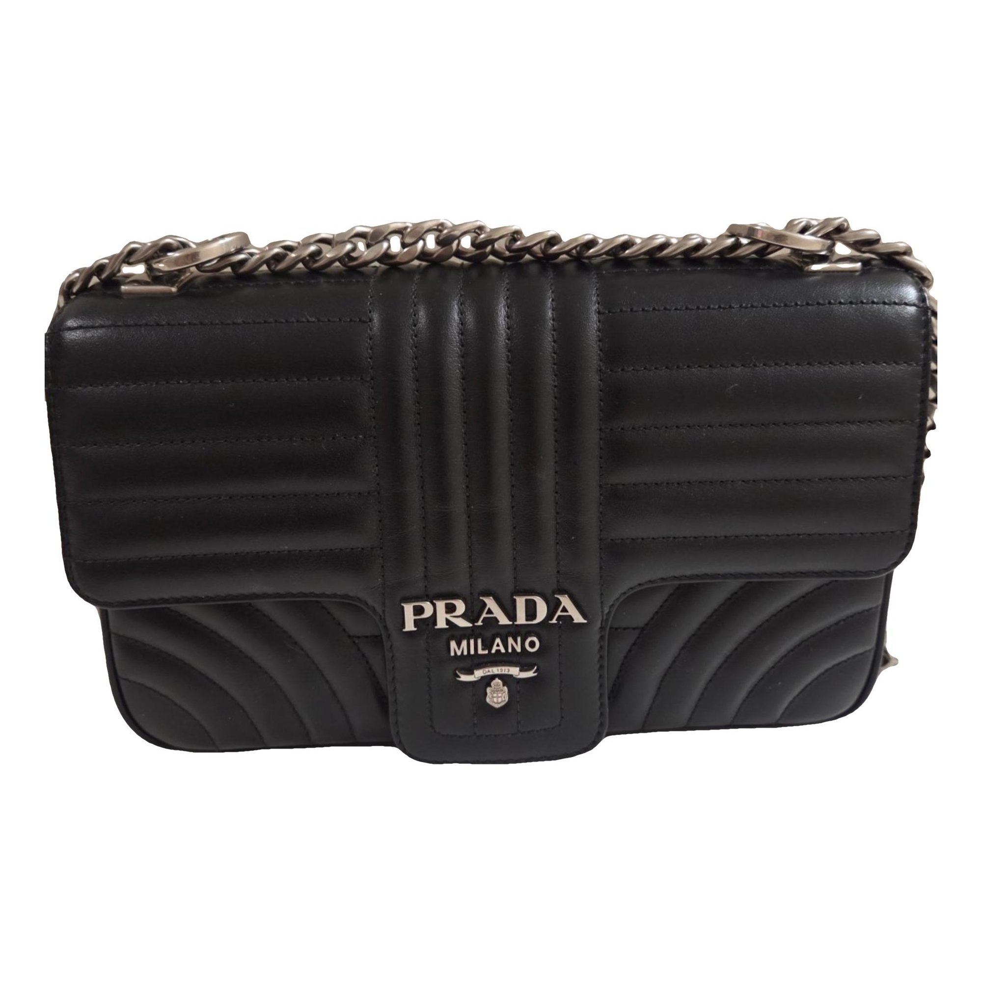 Diagramme leather handbag