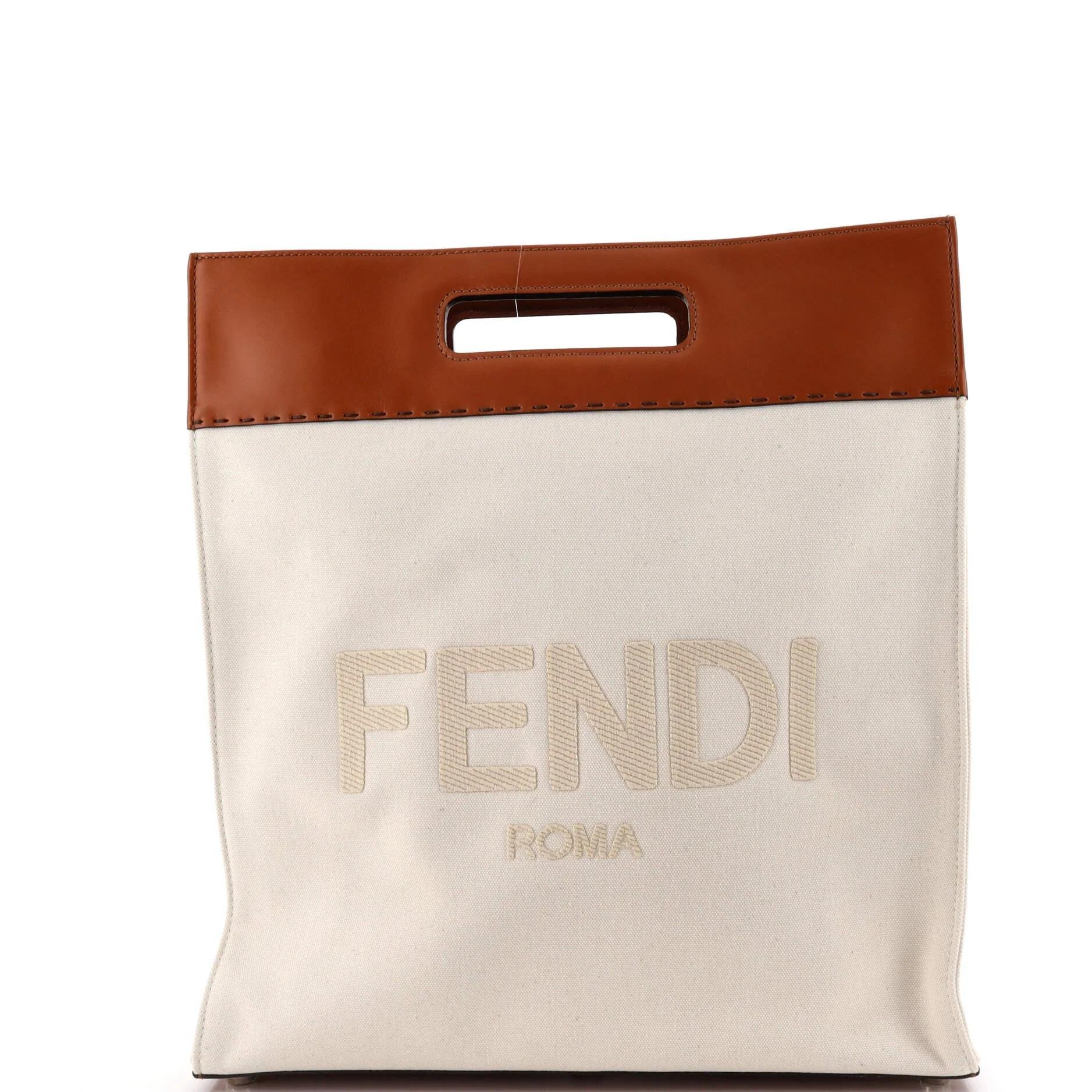 Leather tote