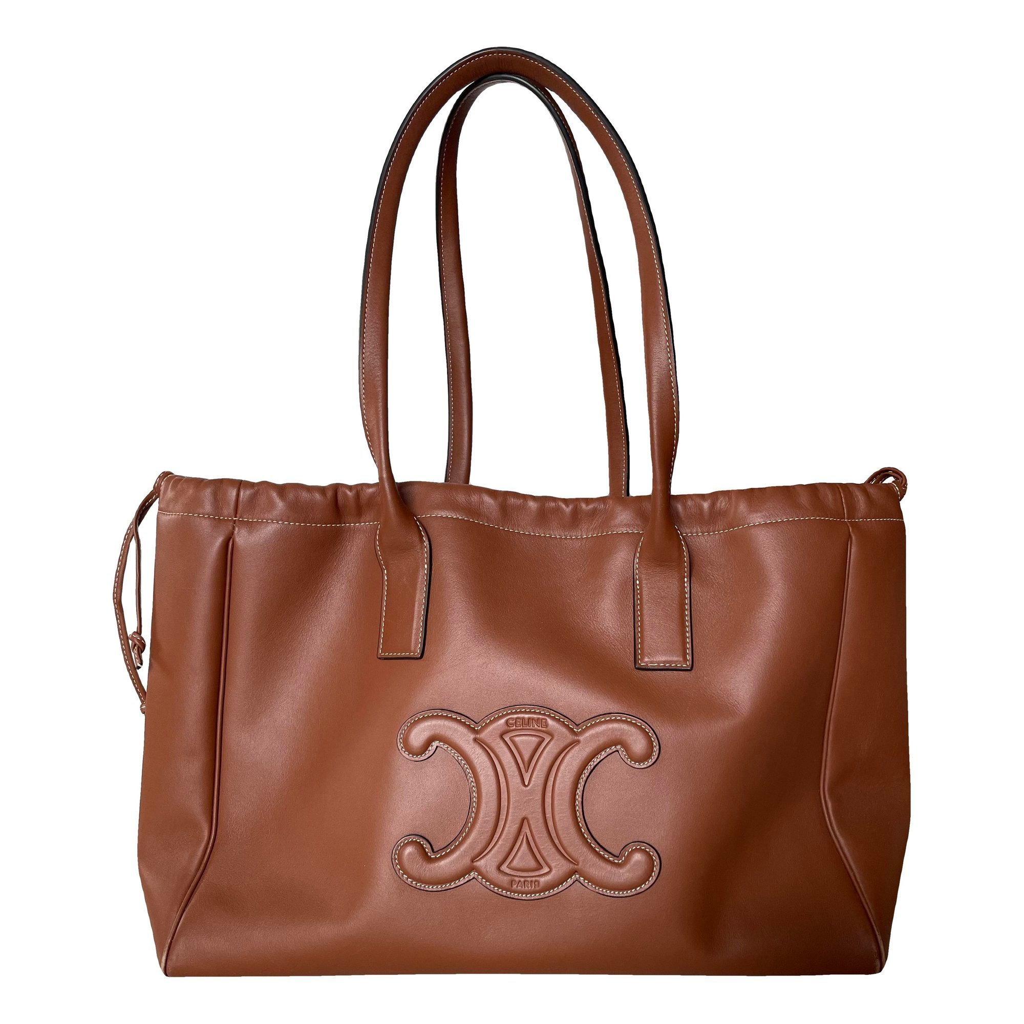 Triomphe leather tote