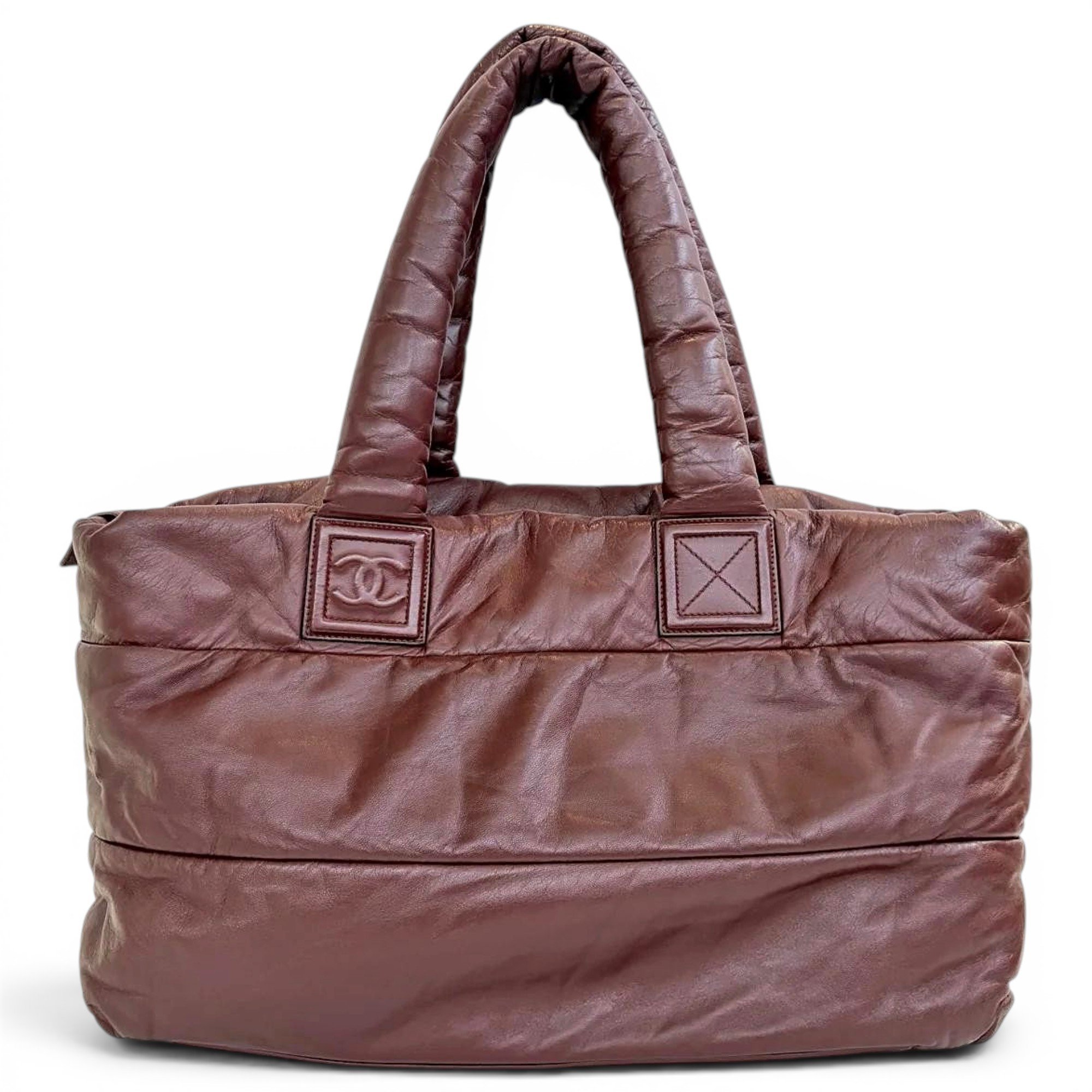Leather tote