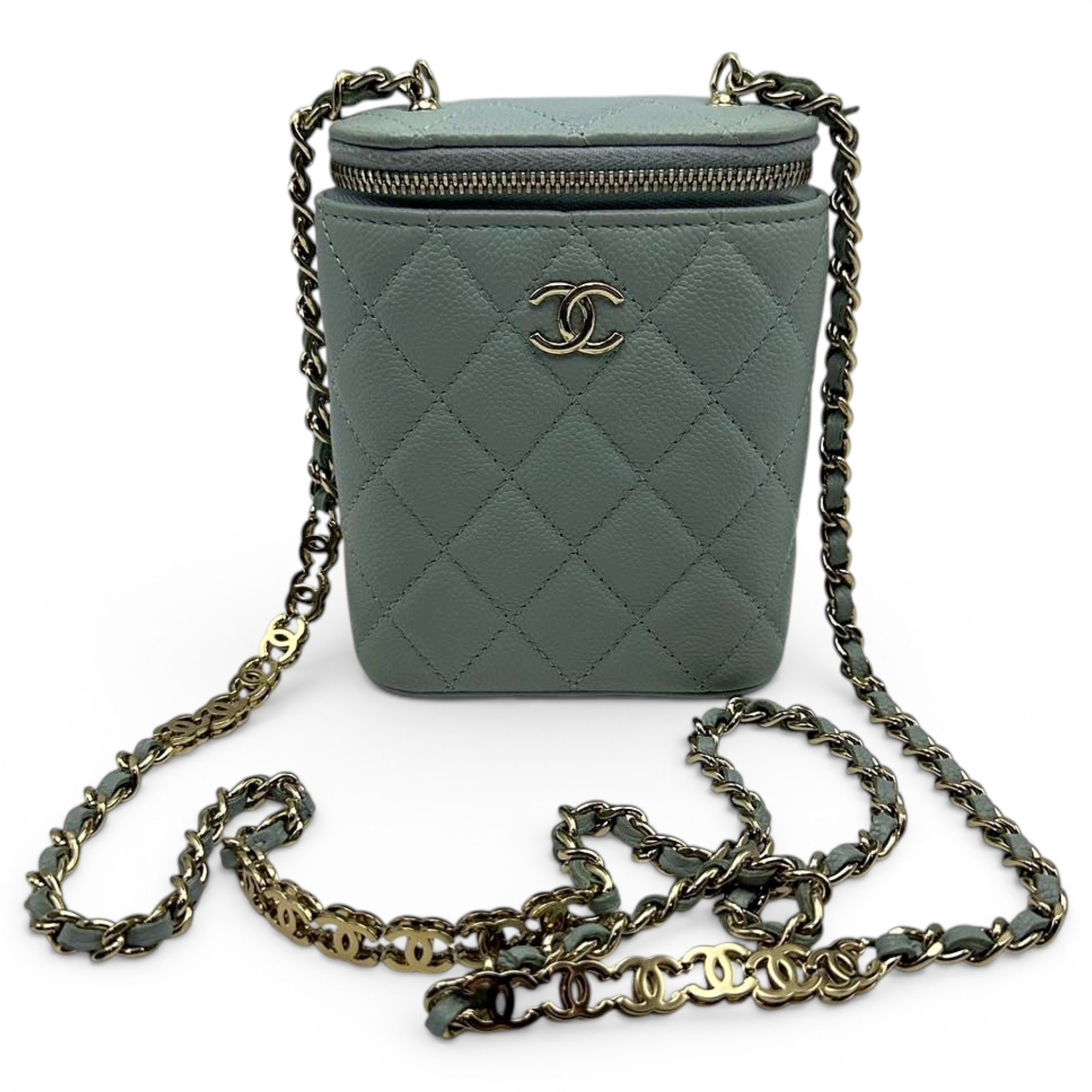 Trendy CC Vanity leather handbag