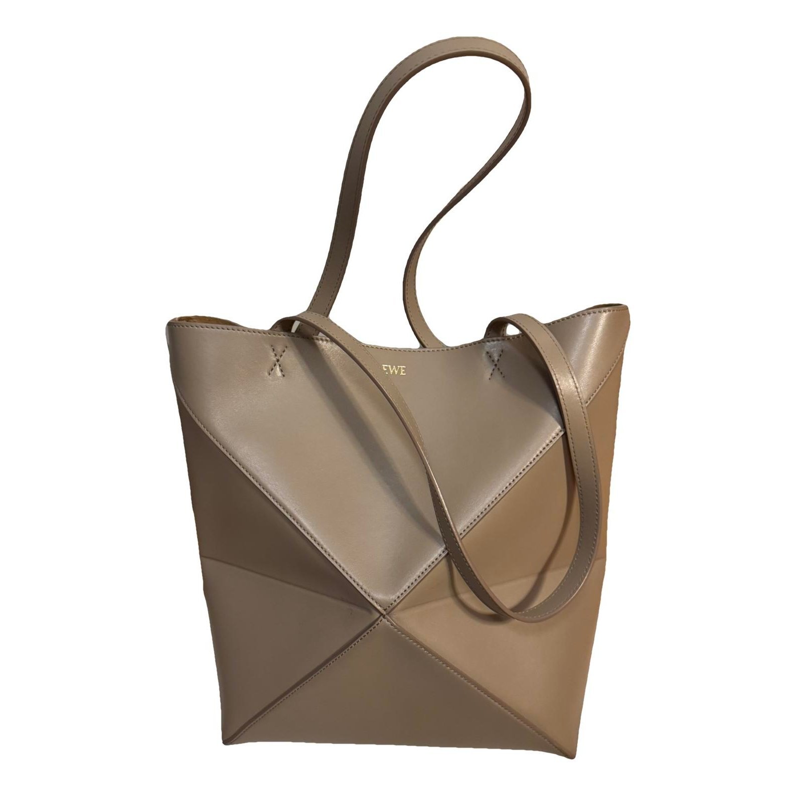 Puzzle Fold leather handbag