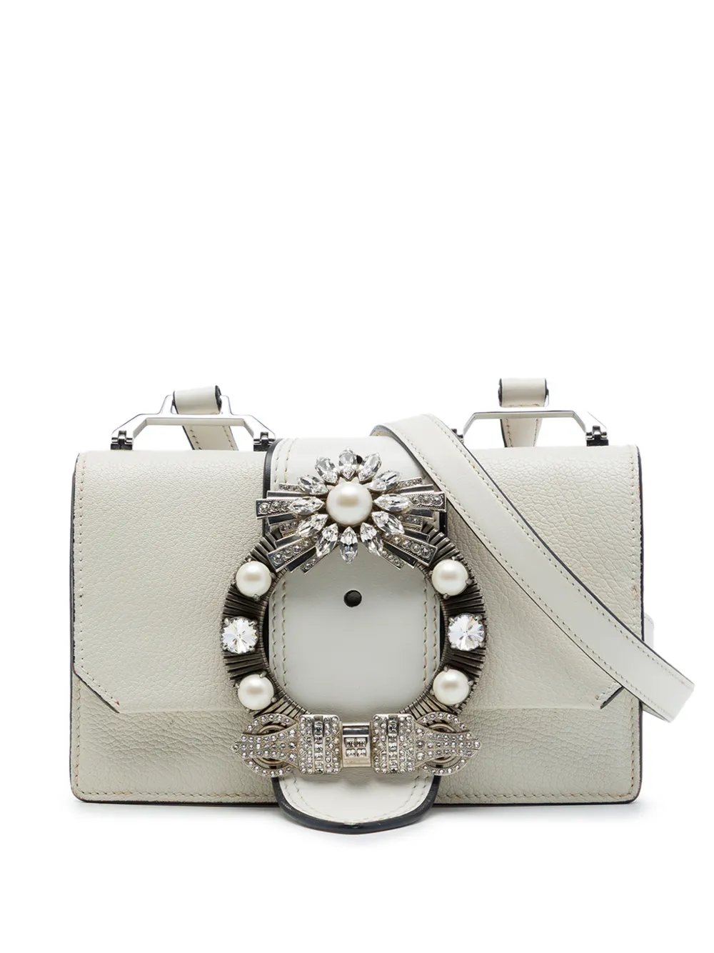 2010-2026 Goatskin Madras Soft Calf Crystal Embellished crossbody bag