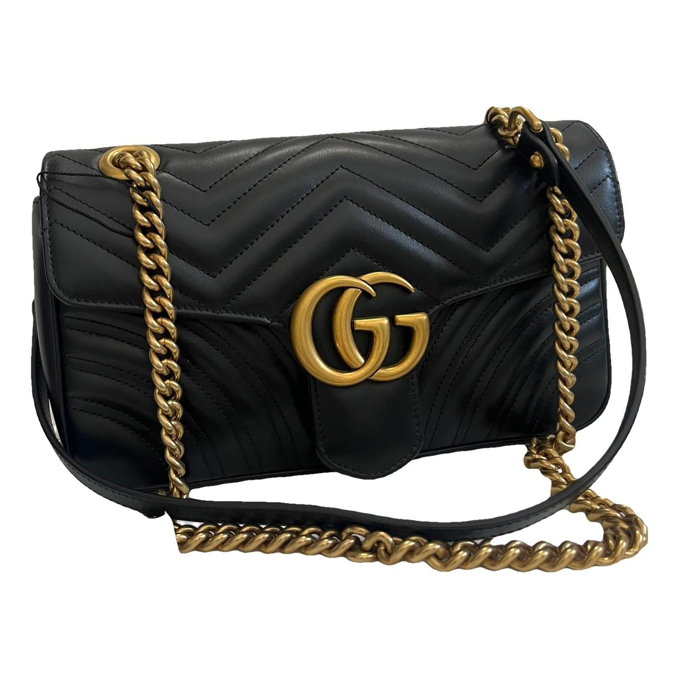 GG Marmont Flap leather crossbody bag