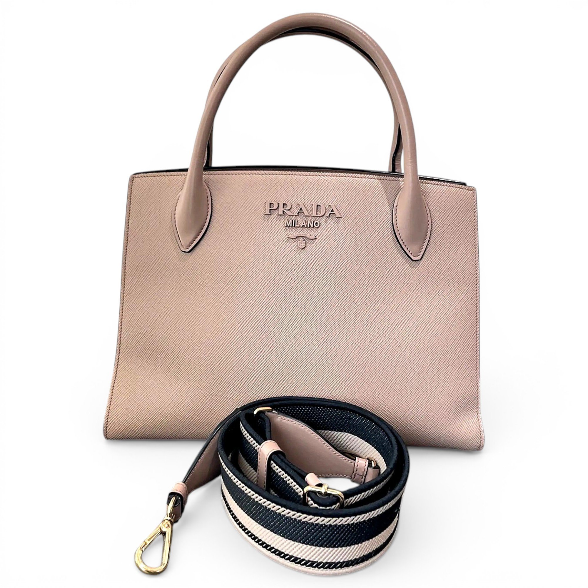 Monochrome leather crossbody bag