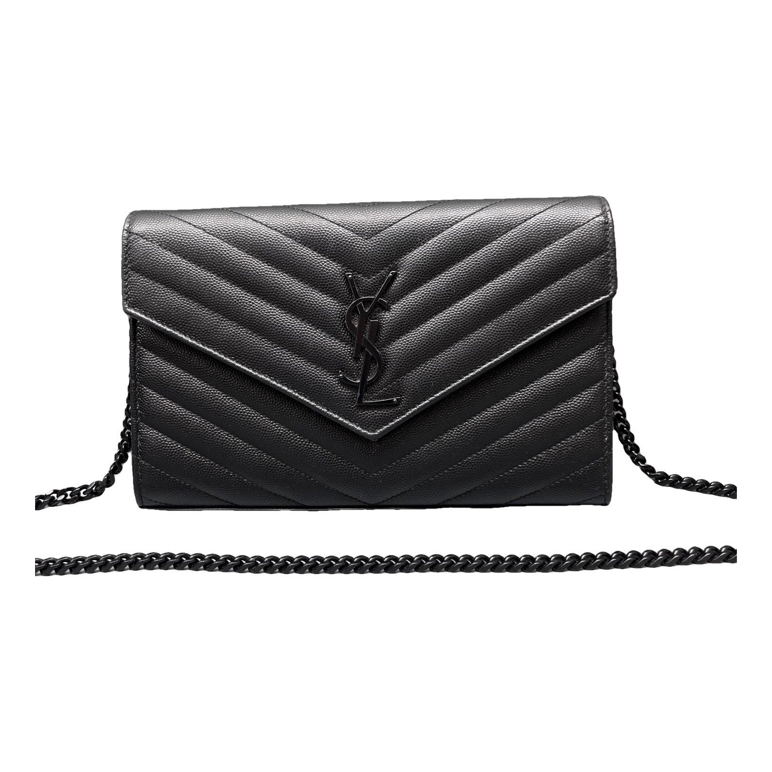 Portefeuille enveloppe leather handbag