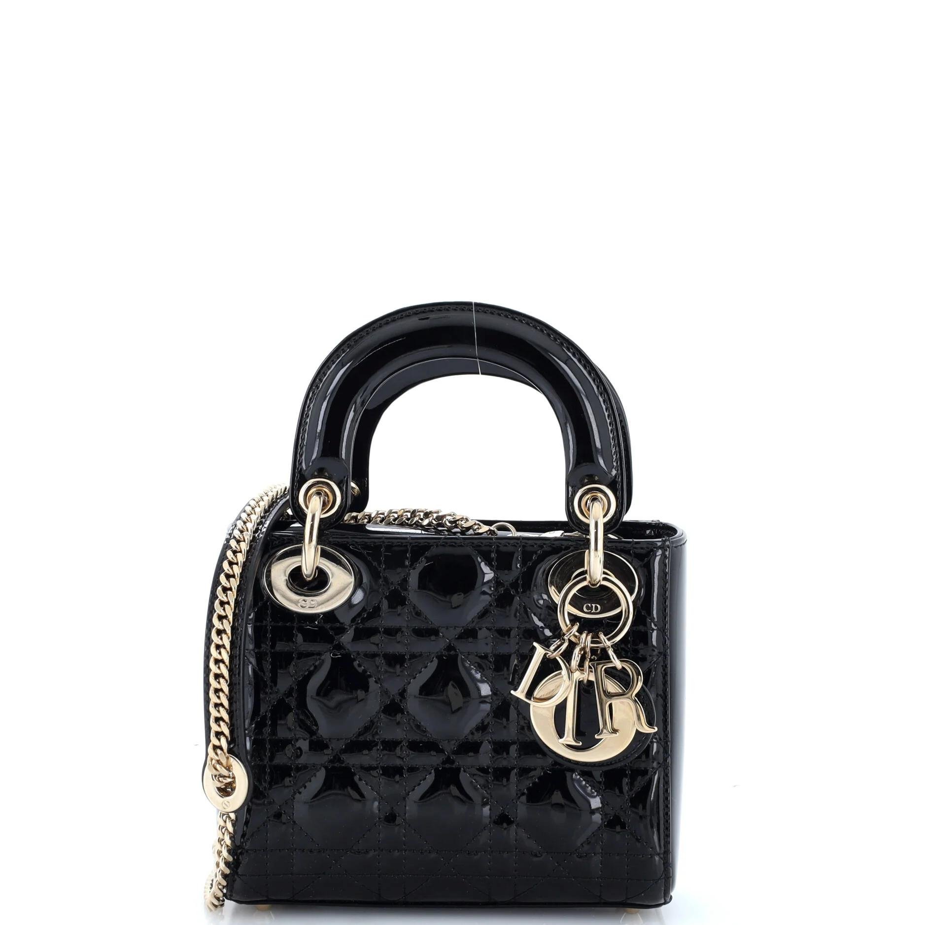 Patent leather handbag