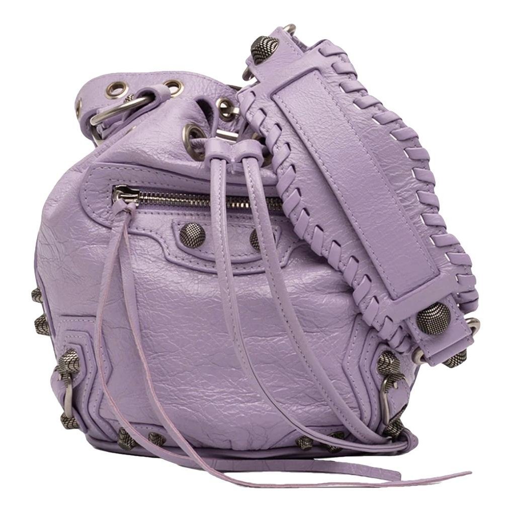 City leather handbag