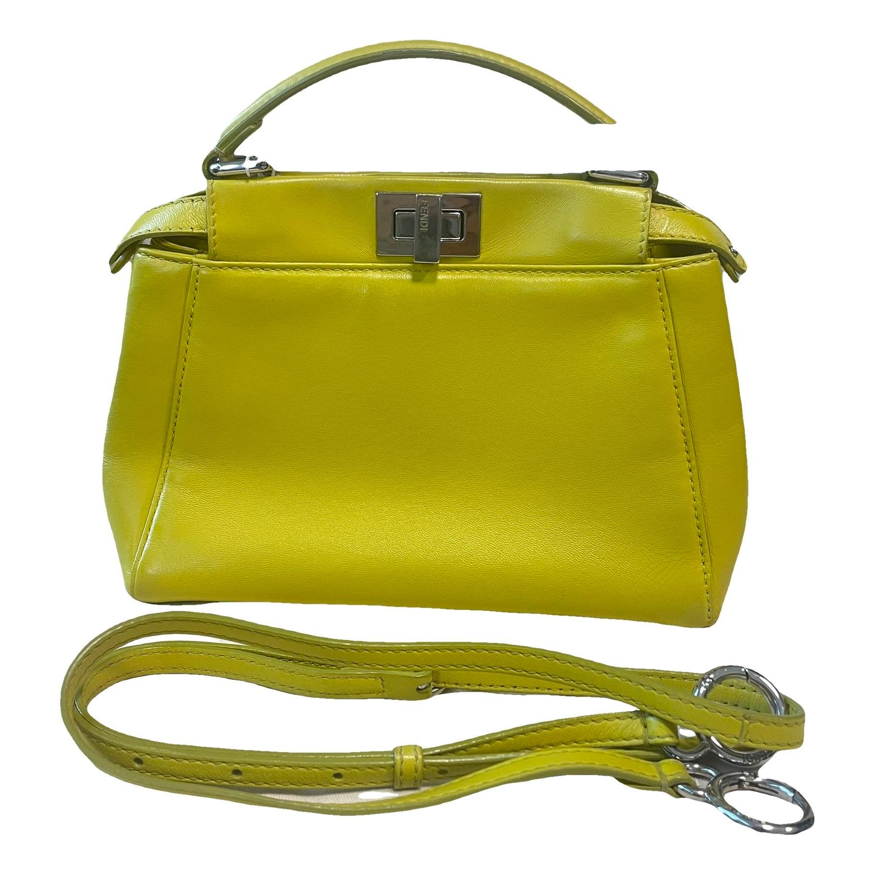 Peekaboo leather handbag