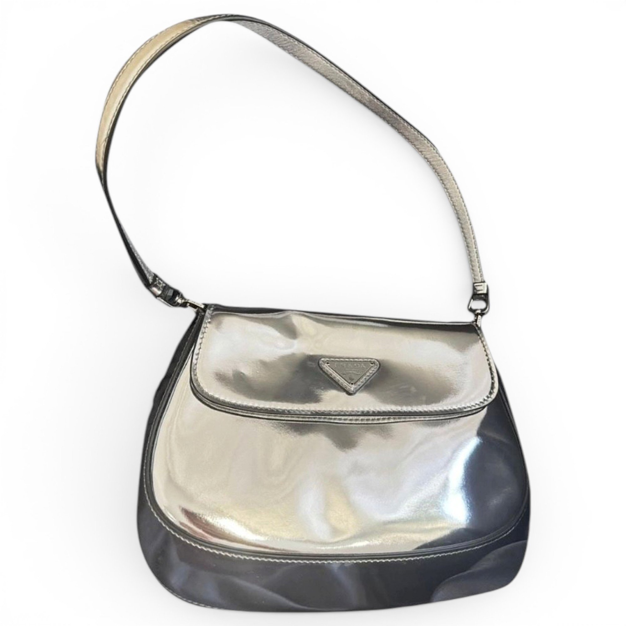 Cleo patent leather handbag