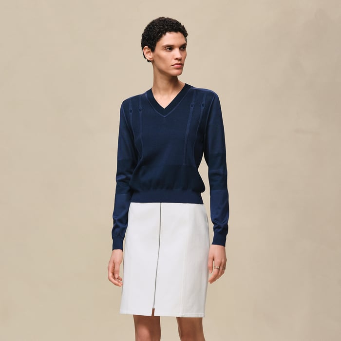 Bleu Outremer Long-sleeve Sweater
