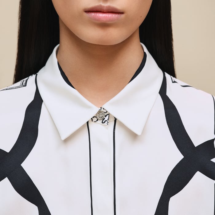 Blanc Nacre "Ferronnerie Remix" Classic Shirt