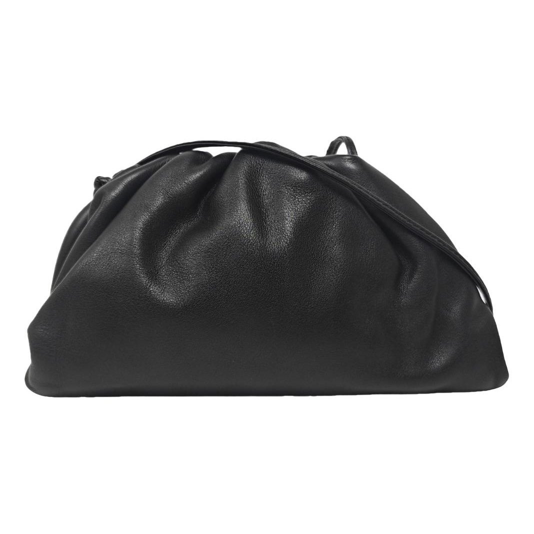 Pouch leather handbag