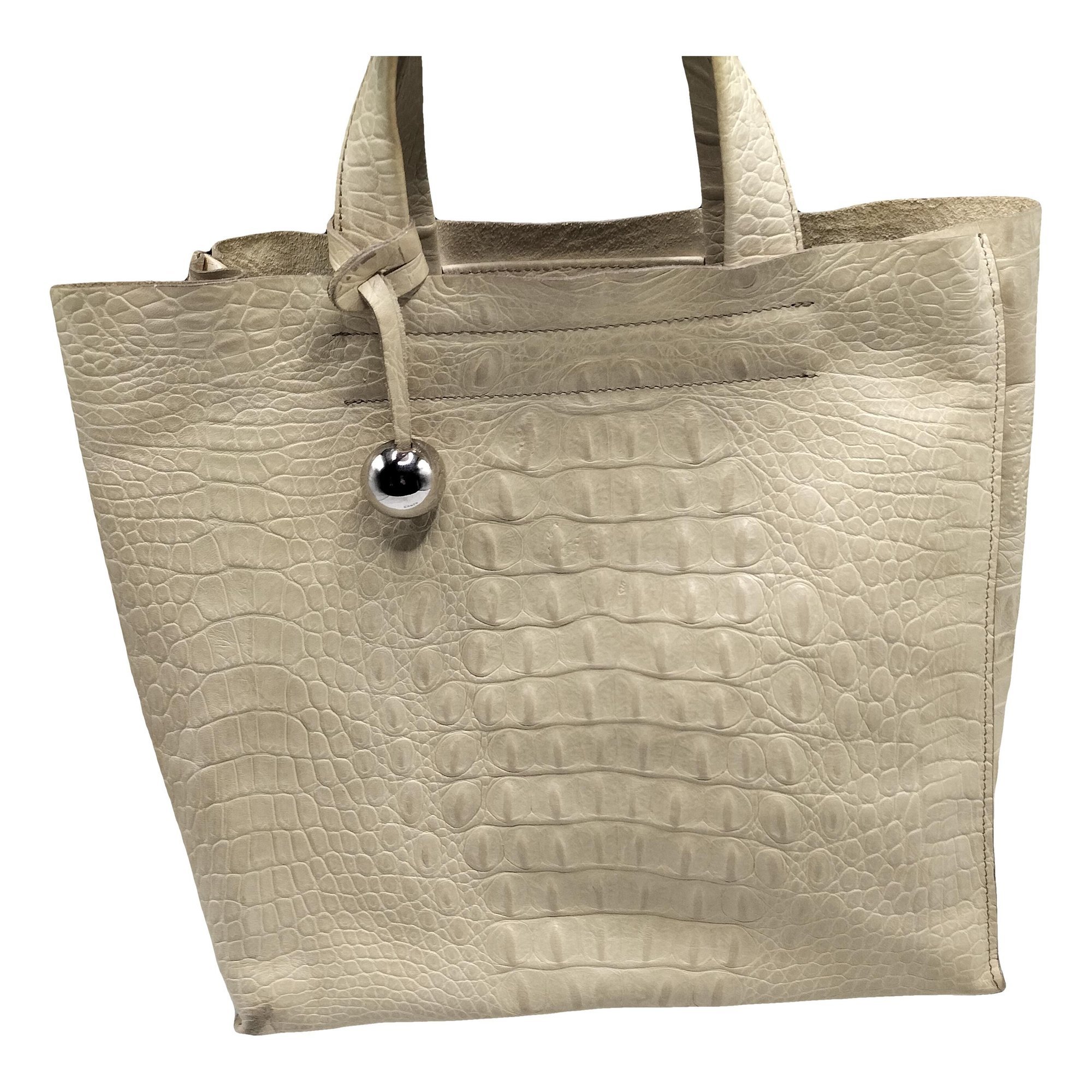 Leather tote