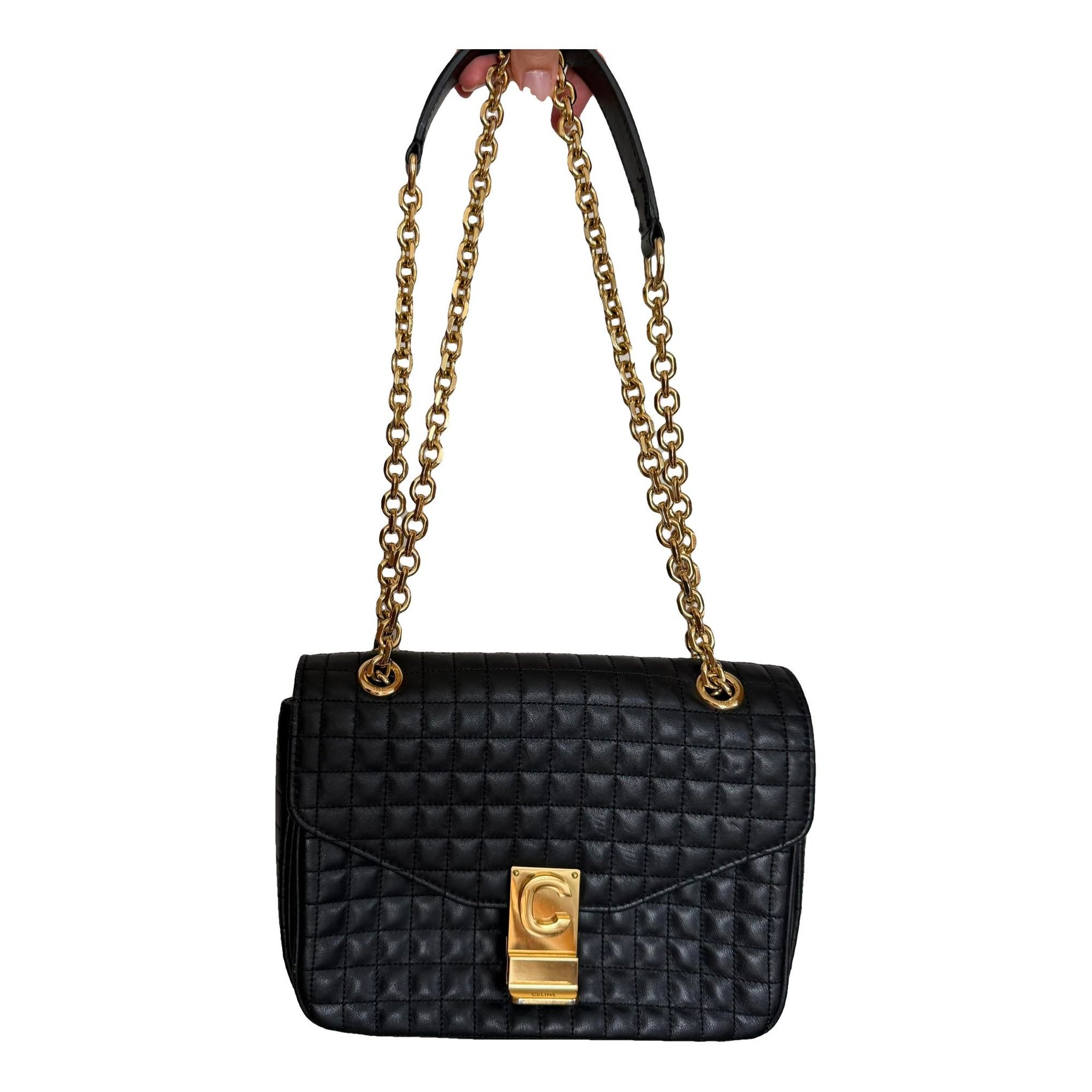 C bag leather crossbody bag
