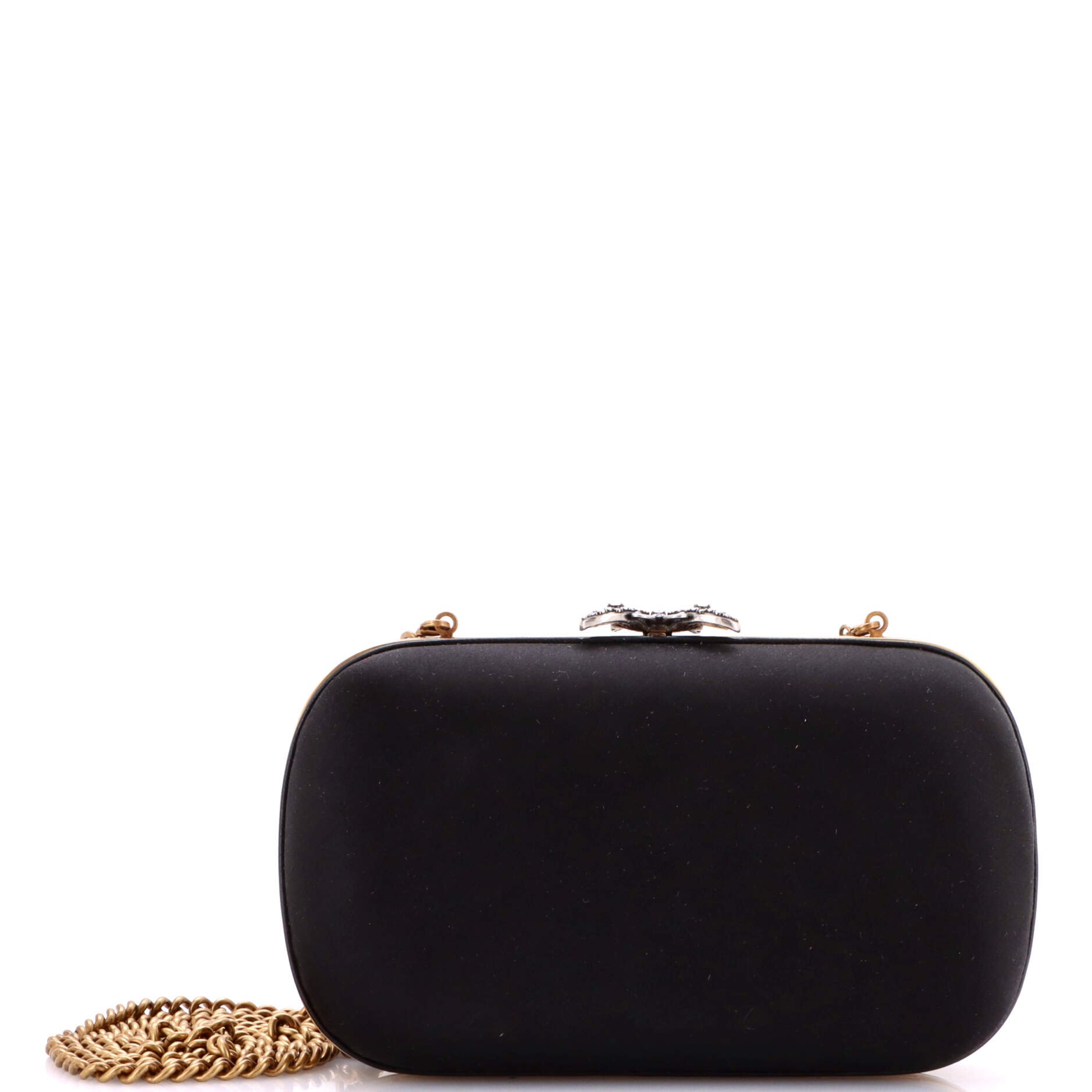 Gucci Animalier Broadway Box Clutch Satin