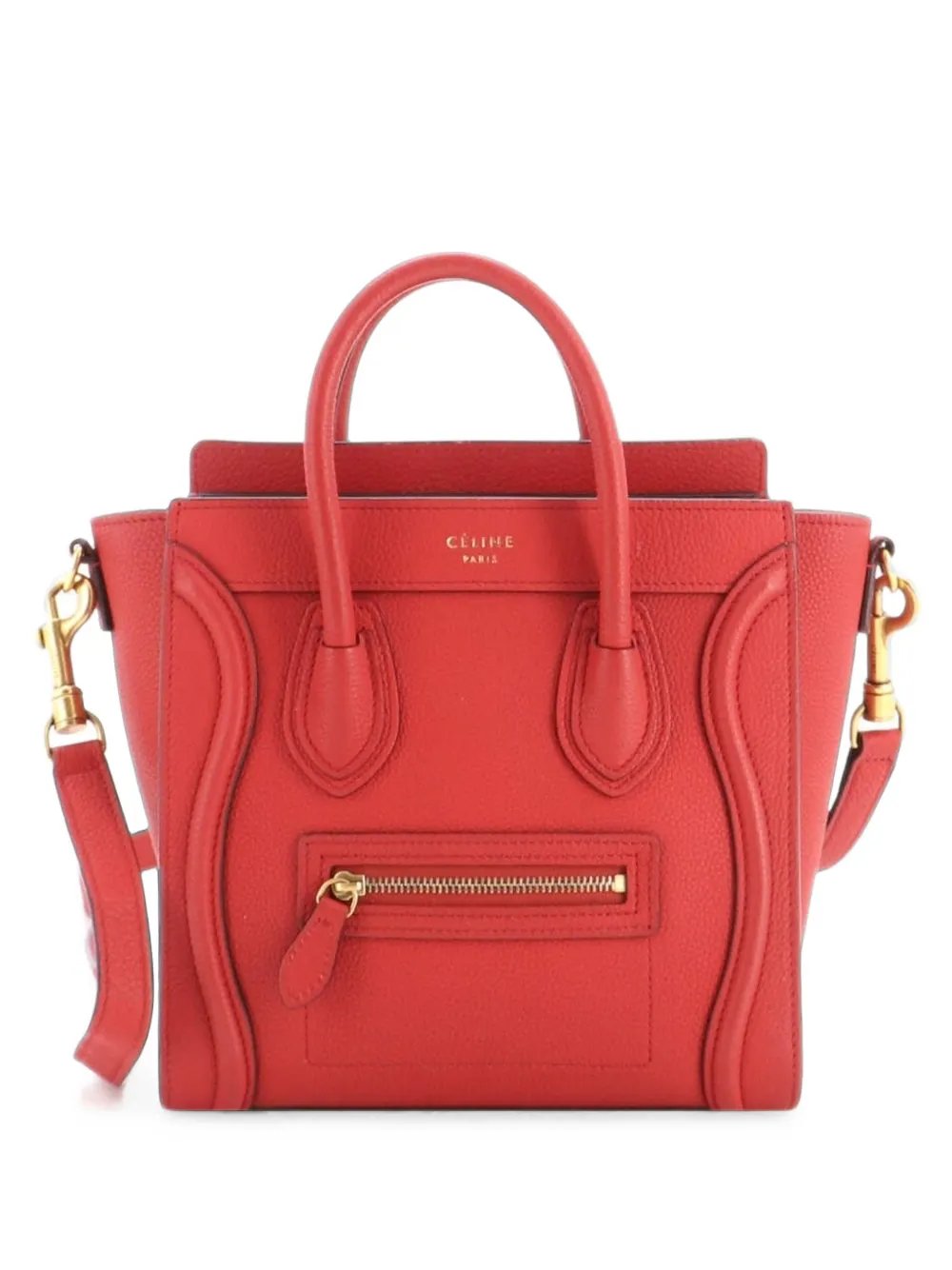 Luggage Bag Grainy Leather Nano crossbody bag