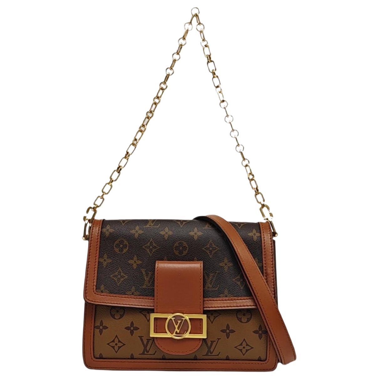 Dauphine leather crossbody bag