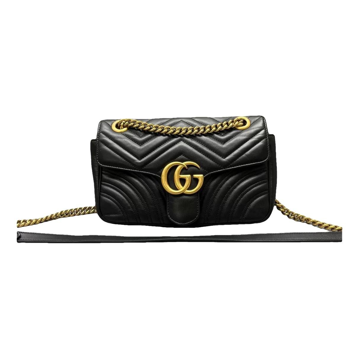 GG Marmont Flap leather crossbody bag