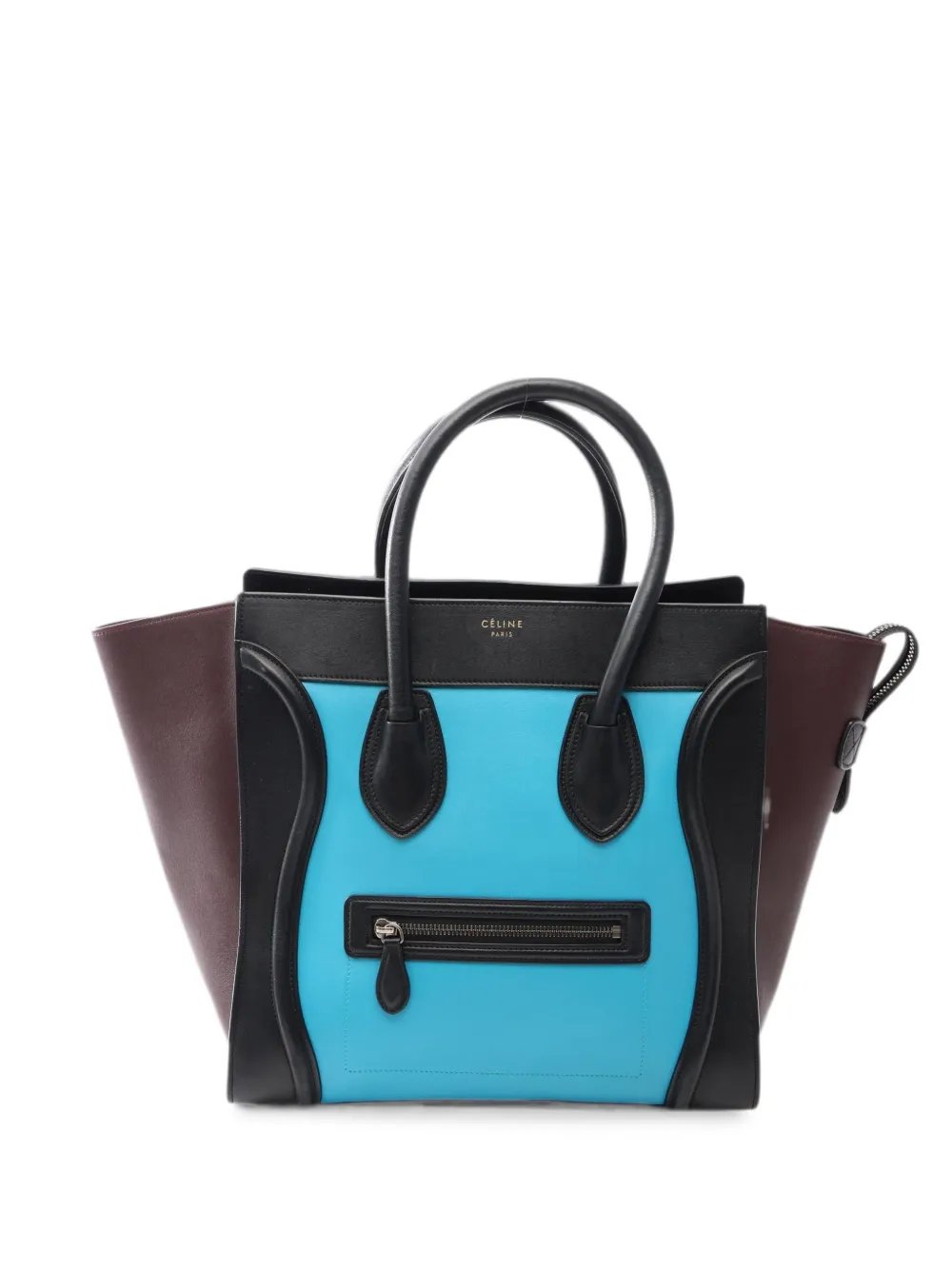 Luggage leather tote bag