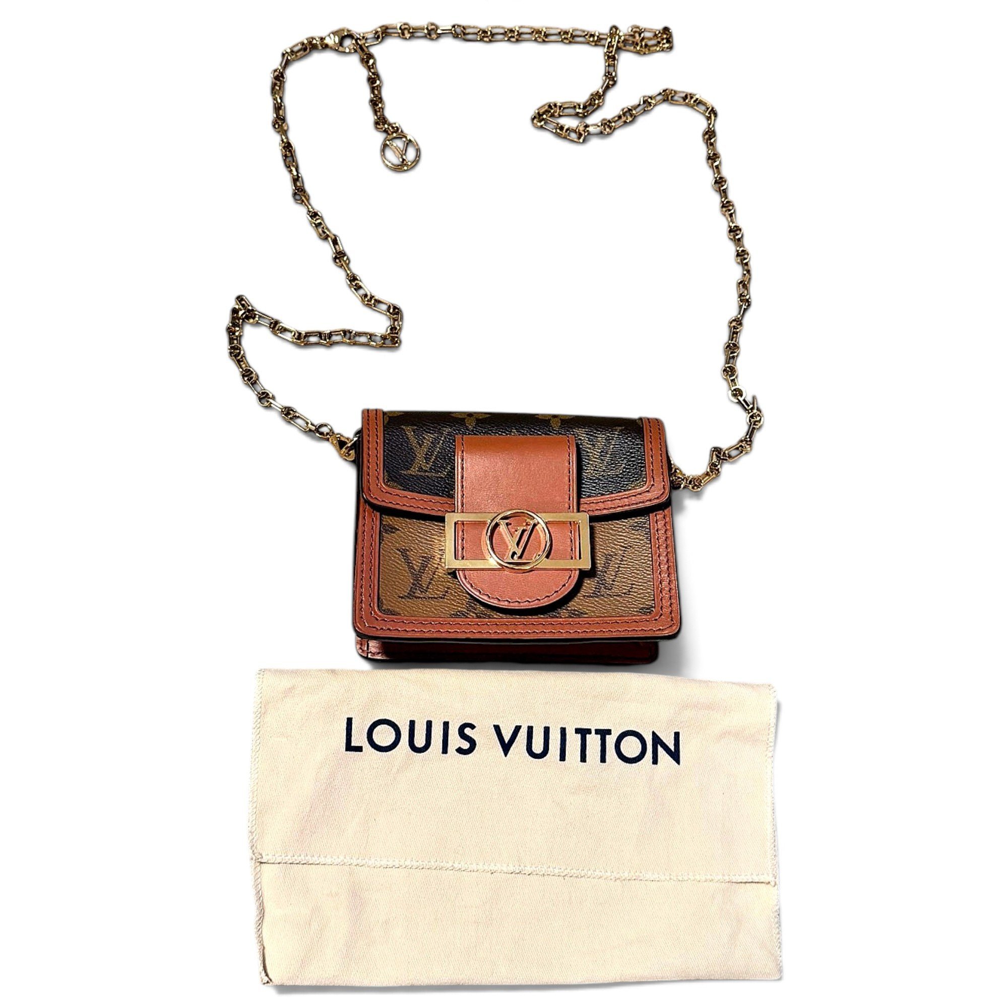 Dauphine leather crossbody bag