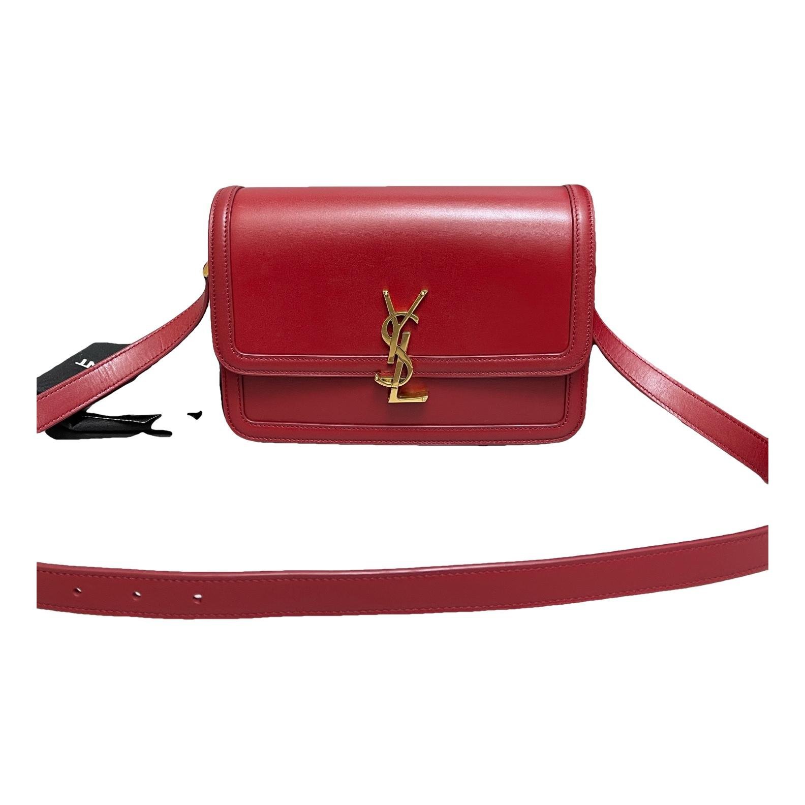 Solférino leather handbag