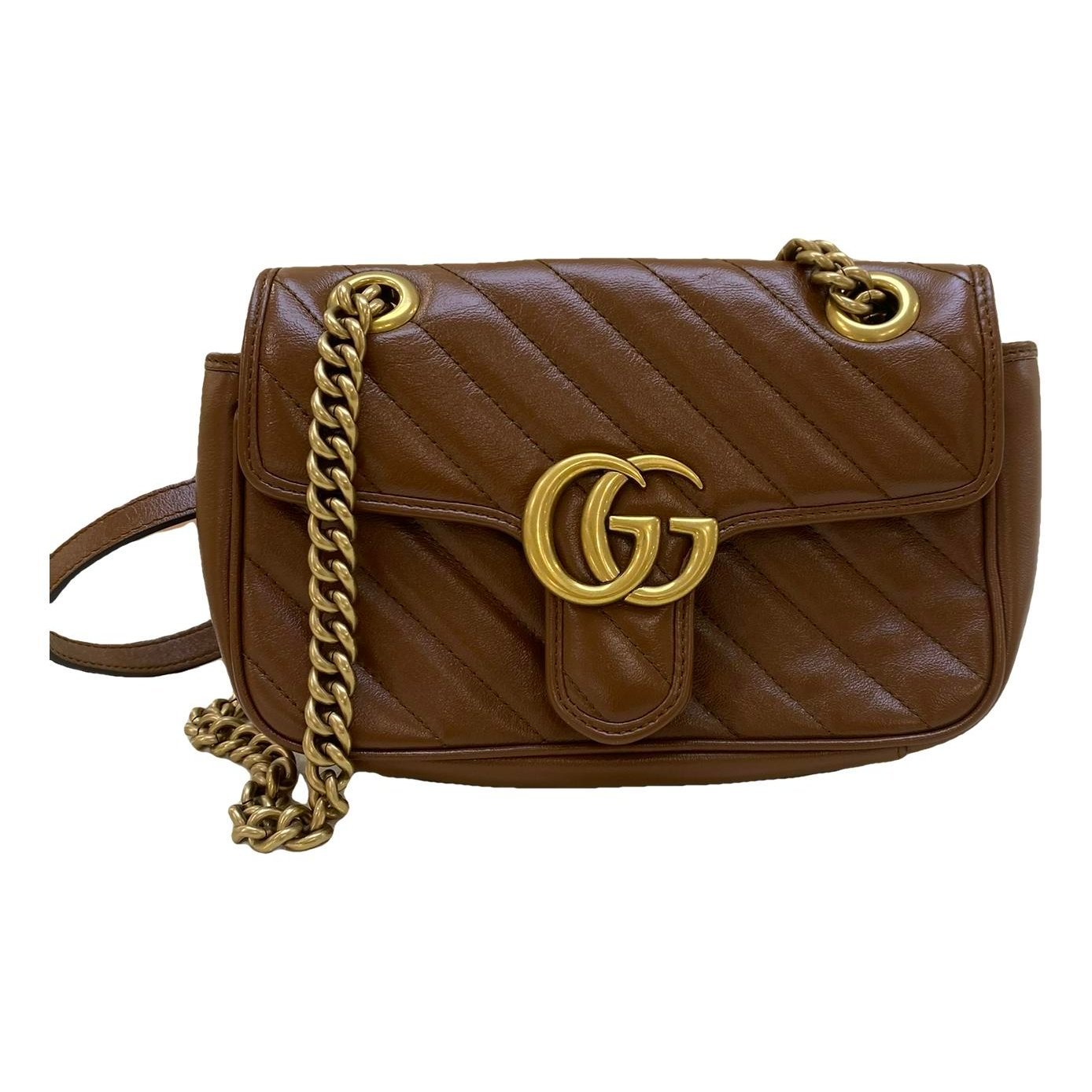 GG Marmont Flap leather crossbody bag