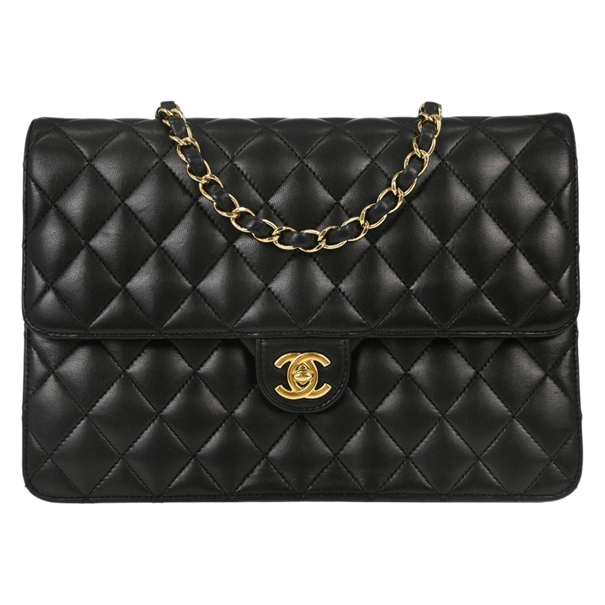 Trendy CC Flap leather handbag
