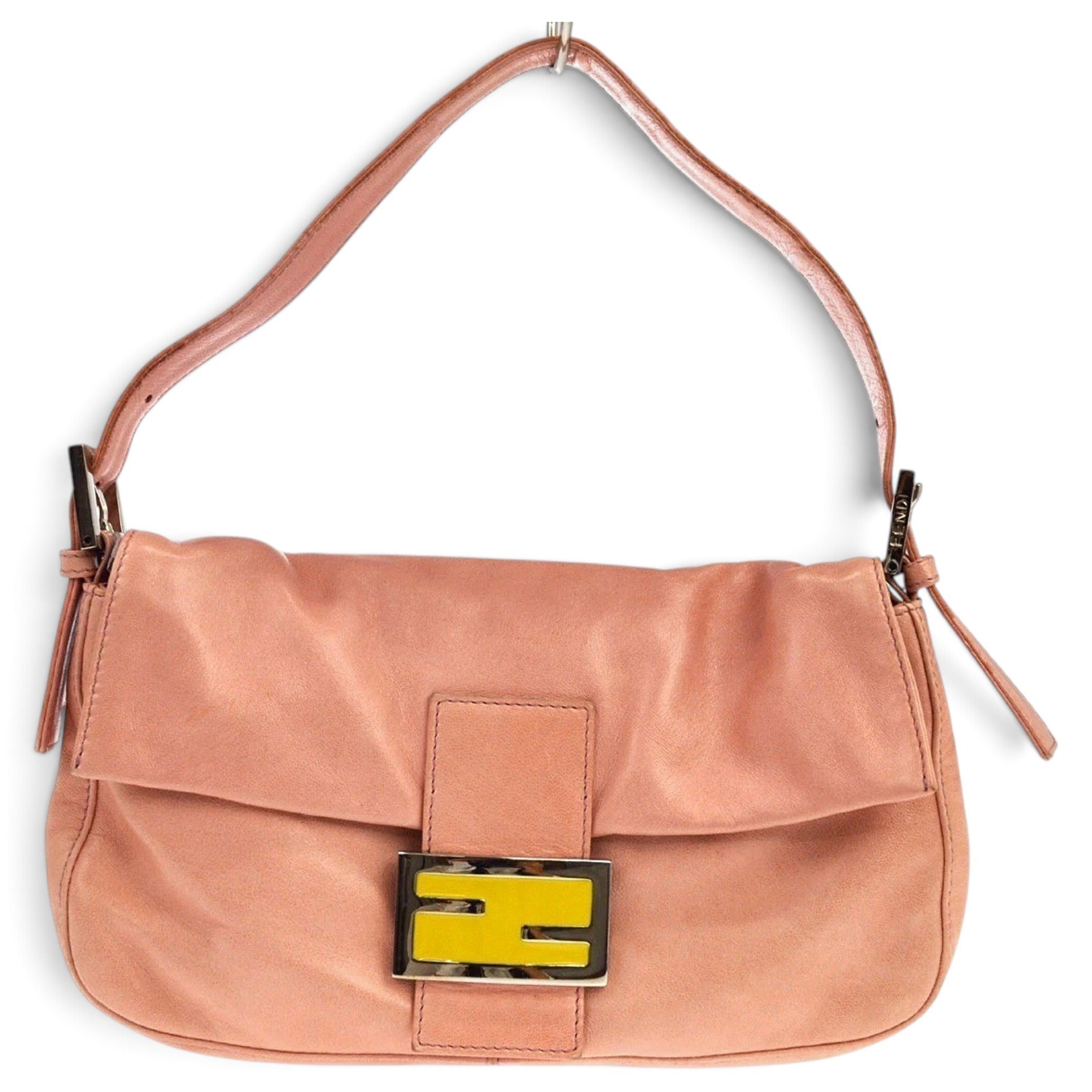 Baguette leather handbag