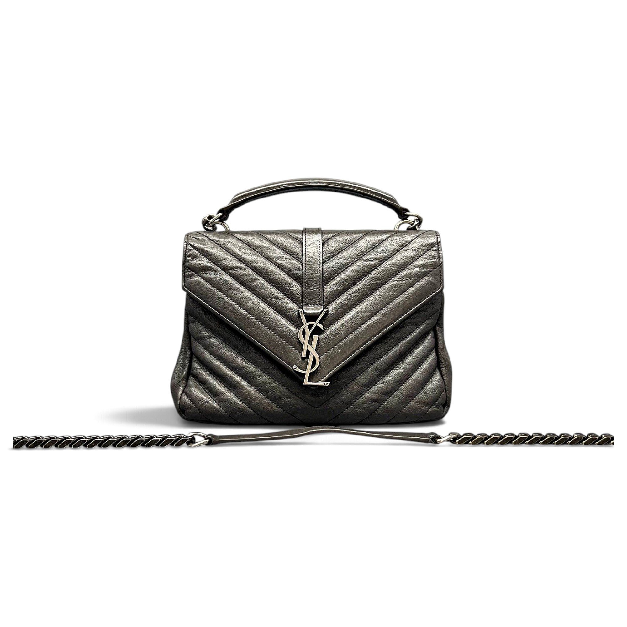 Collége monogramme leather handbag
