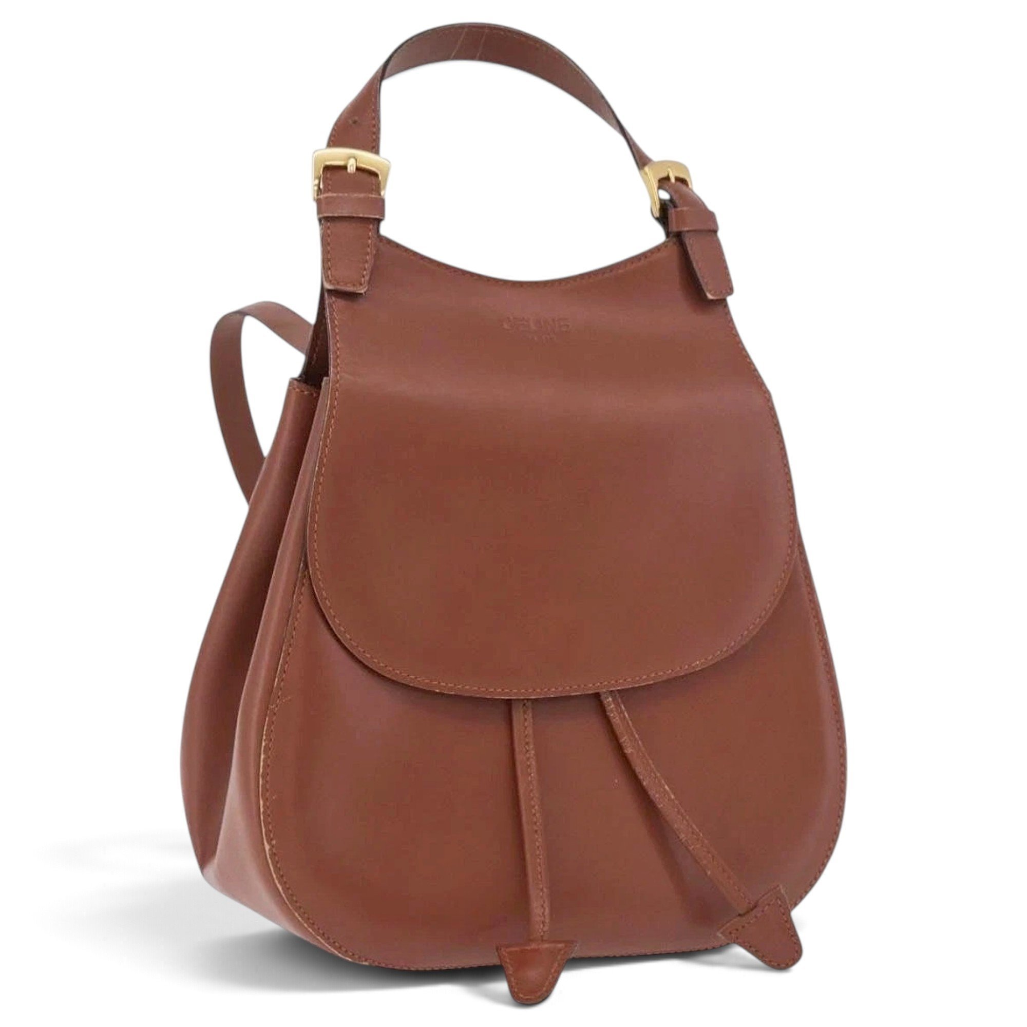 Leather backpack