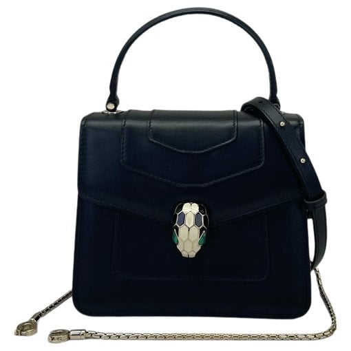 Serpenti leather handbag