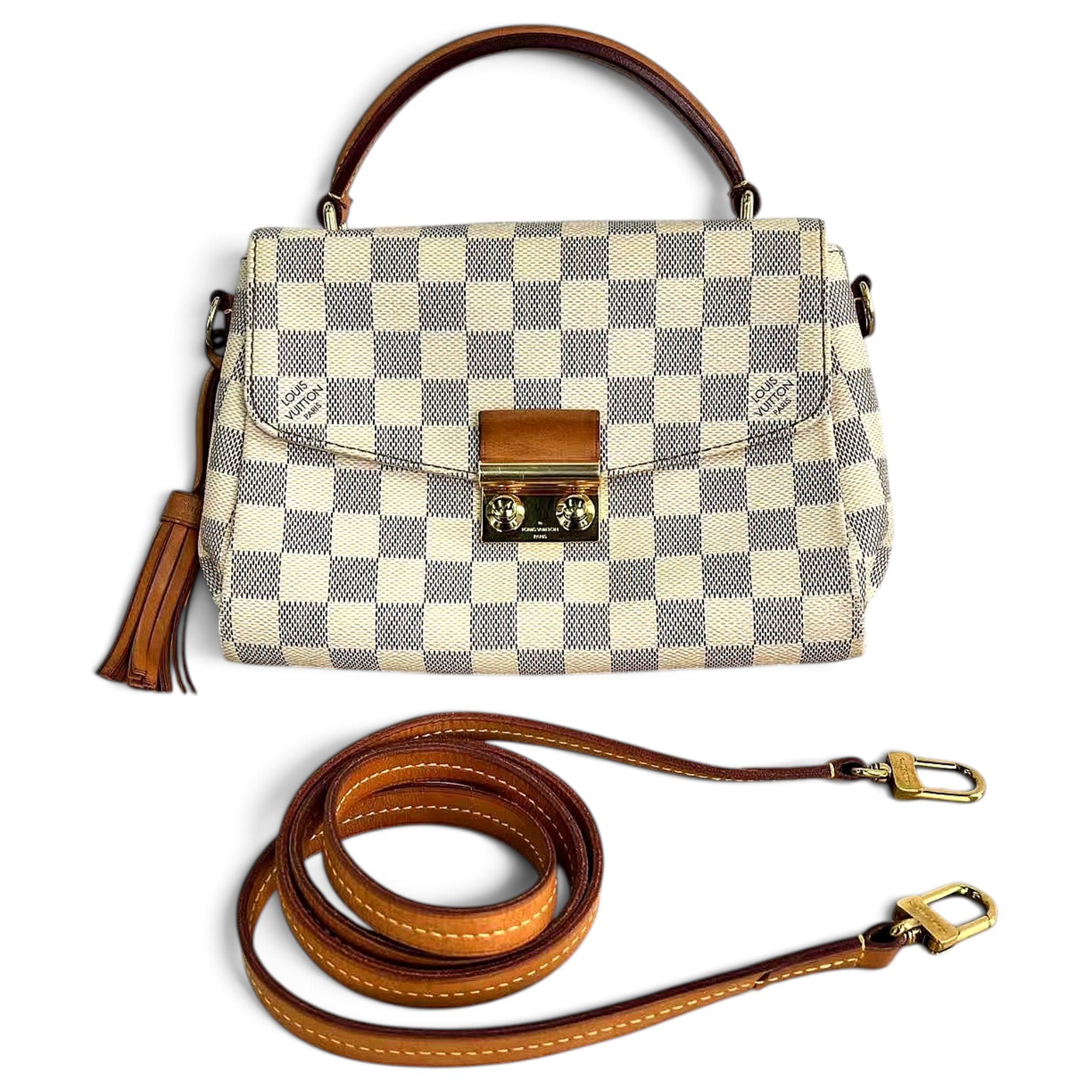 Croisette leather handbag