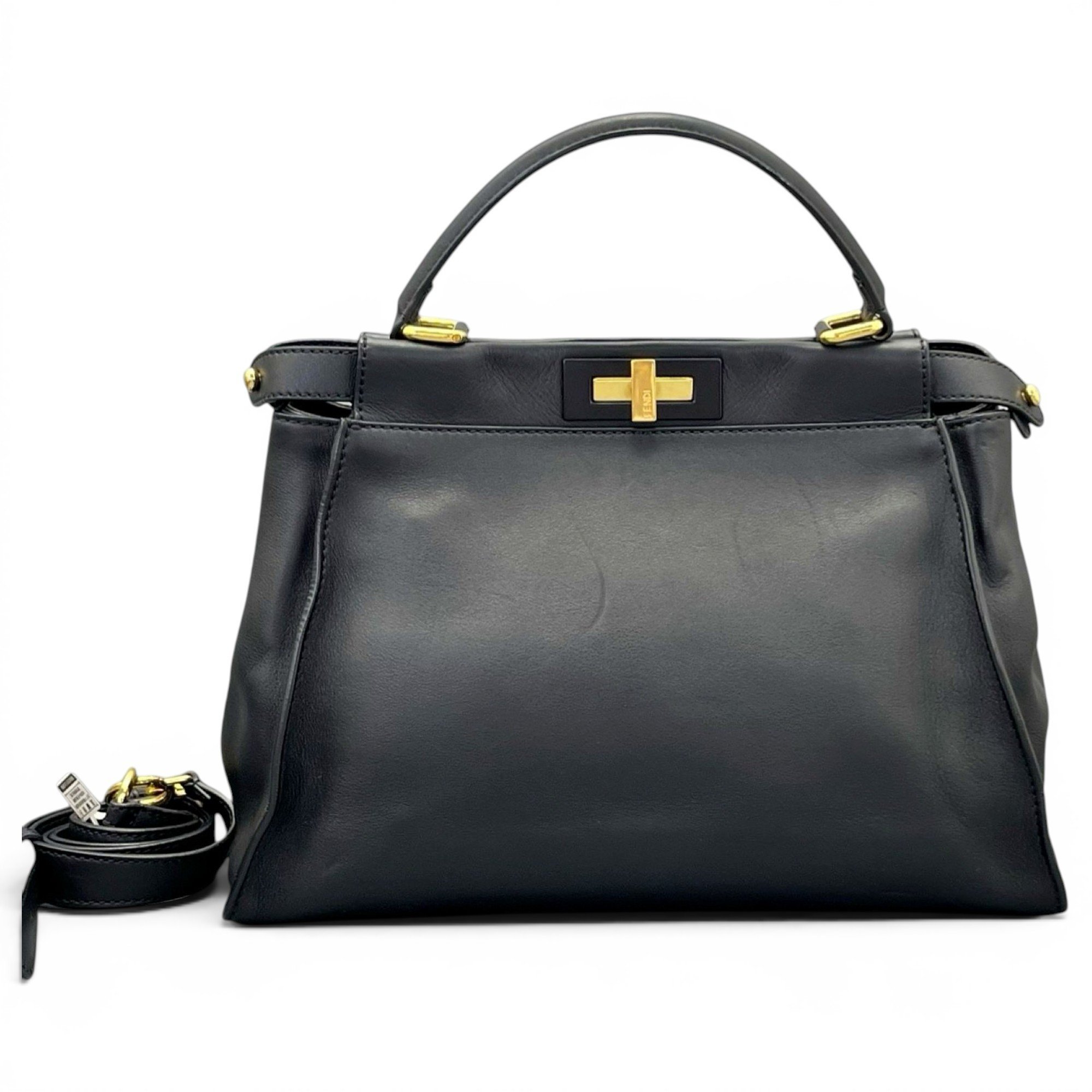 Peekaboo leather handbag