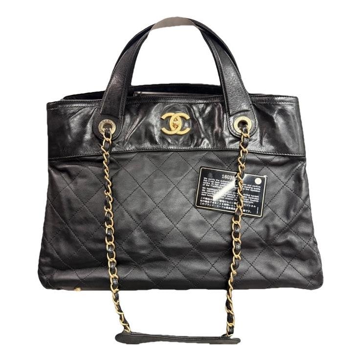 Leather tote