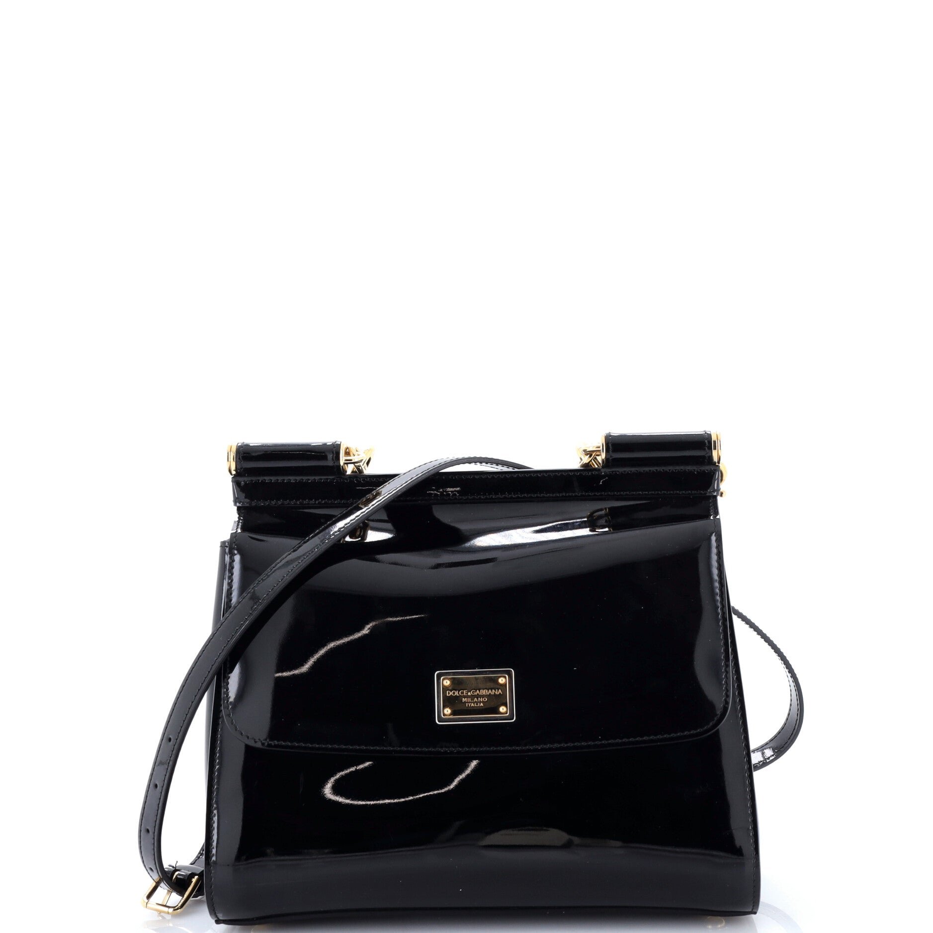Dolce &amp; Gabbana Miss Sicily Bag Patent Medium