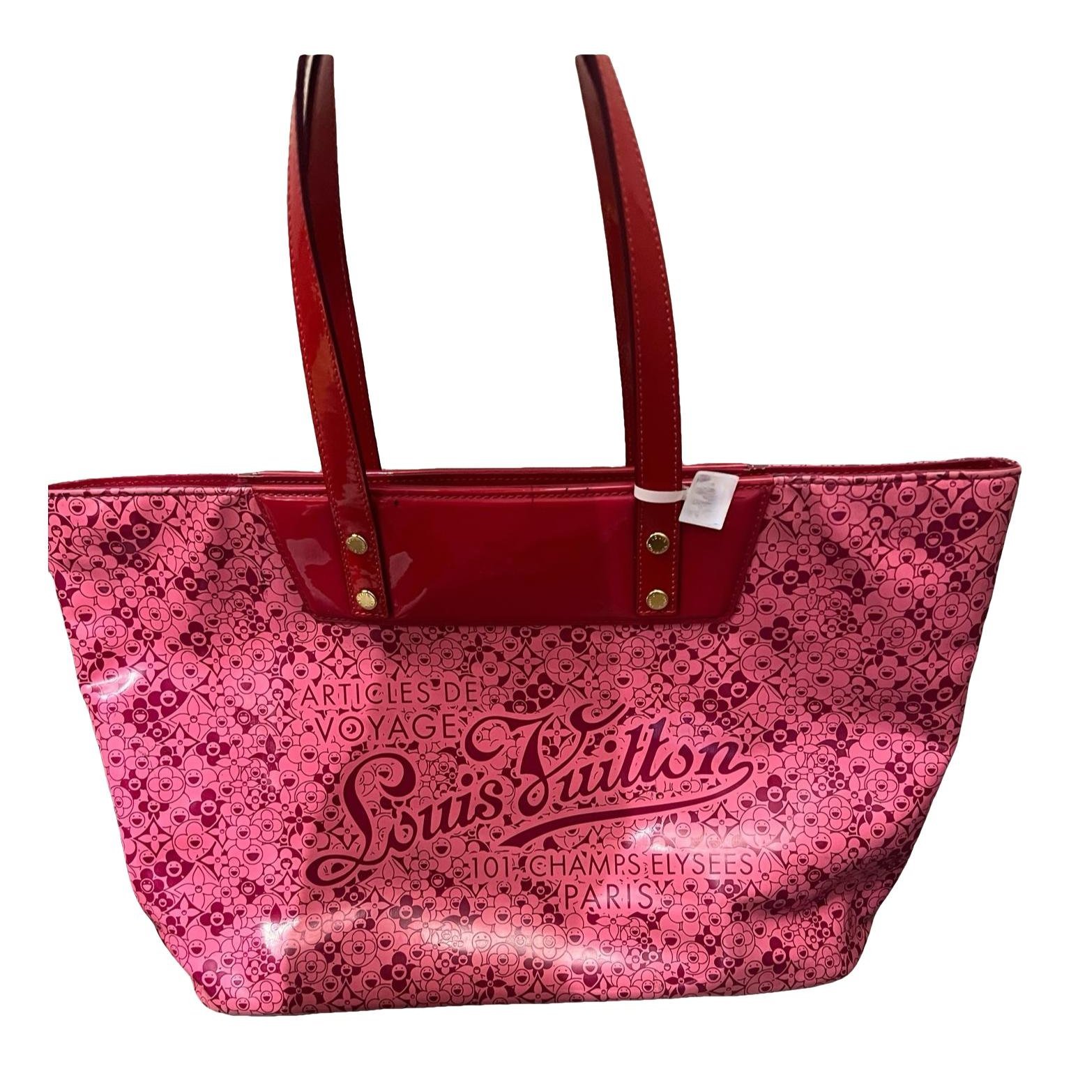 Cosmic blossom leather tote