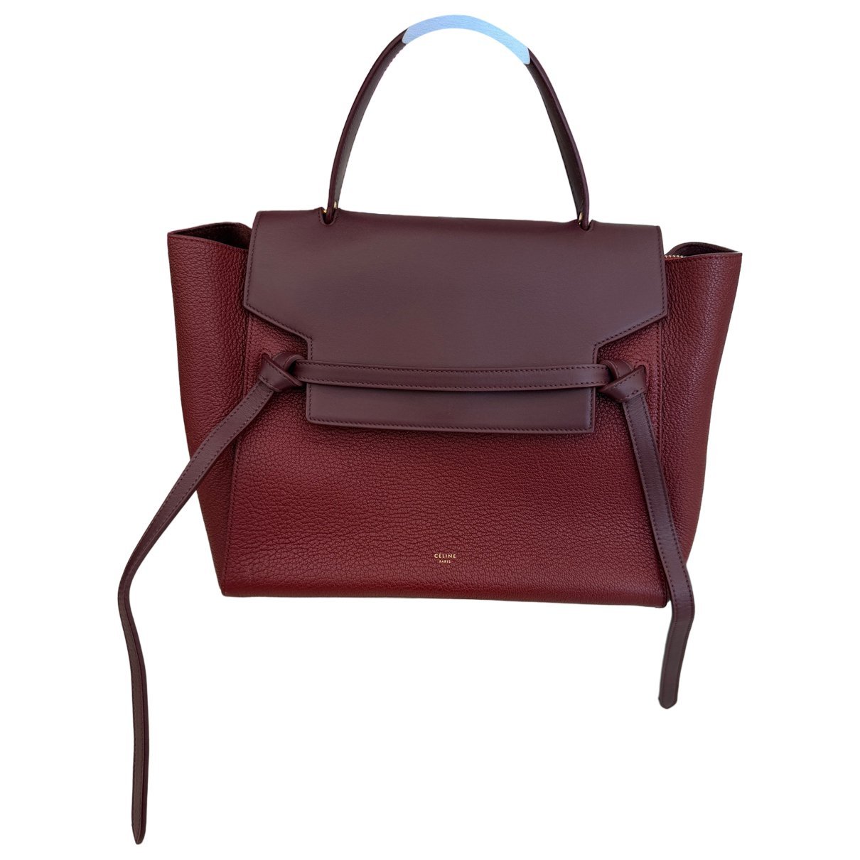Belt leather handbag