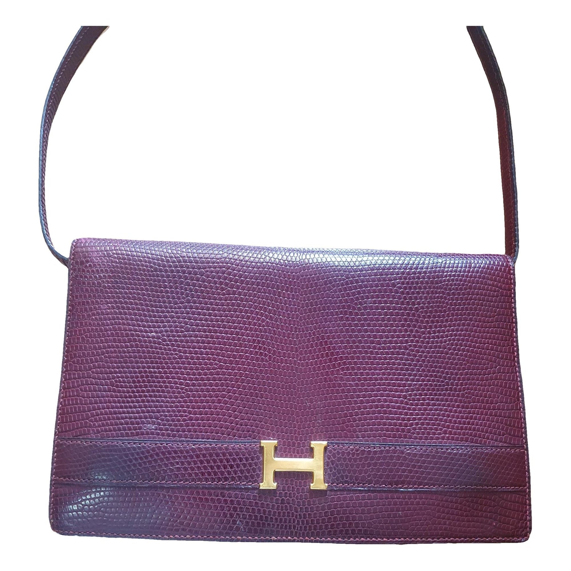 Leather clutch bag