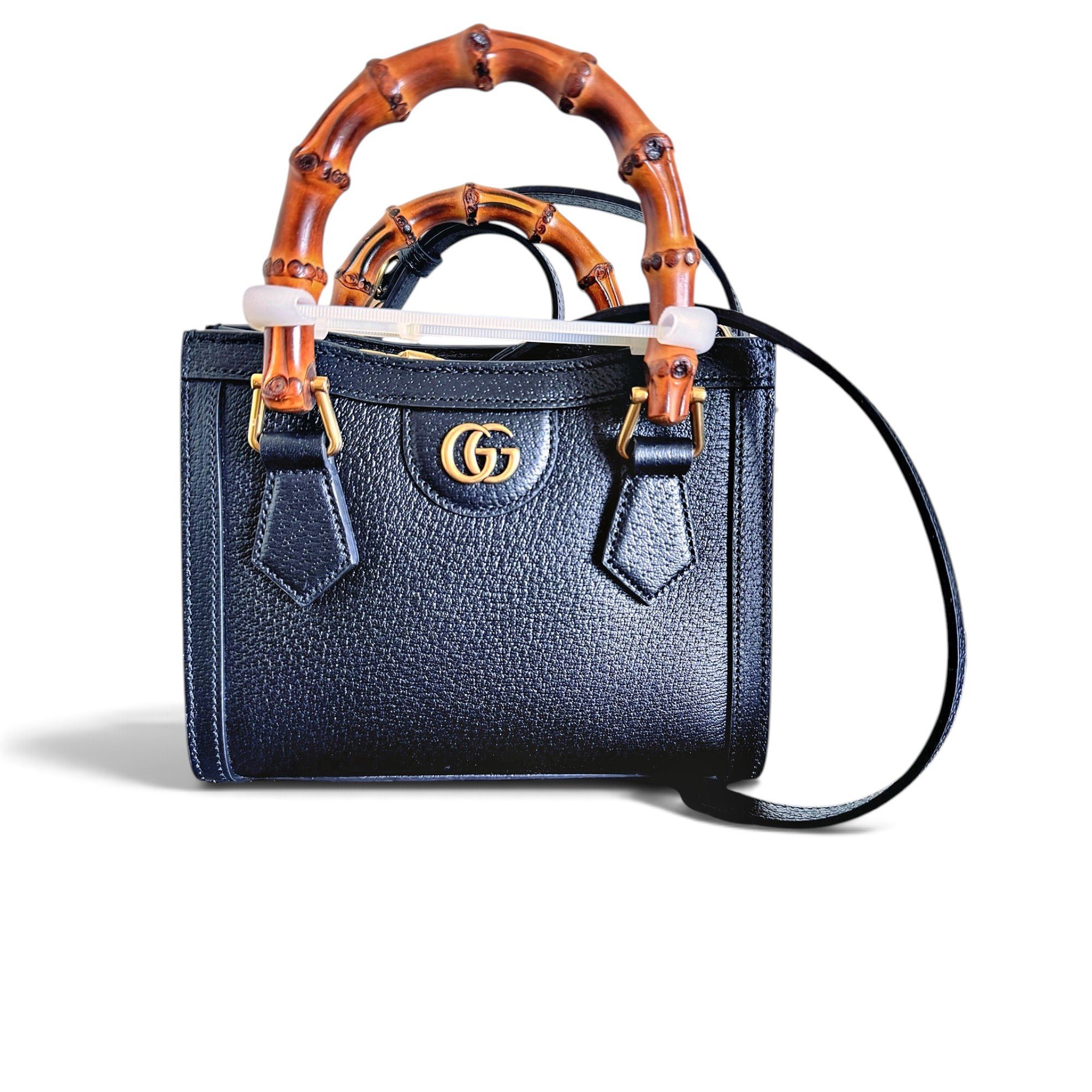 Diana Bamboo leather handbag